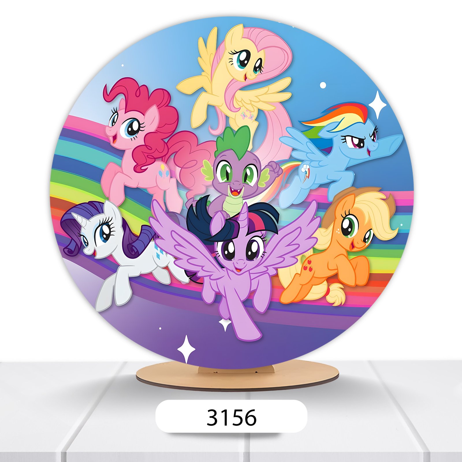 Painel Redondo My Little Pony 50x50cm