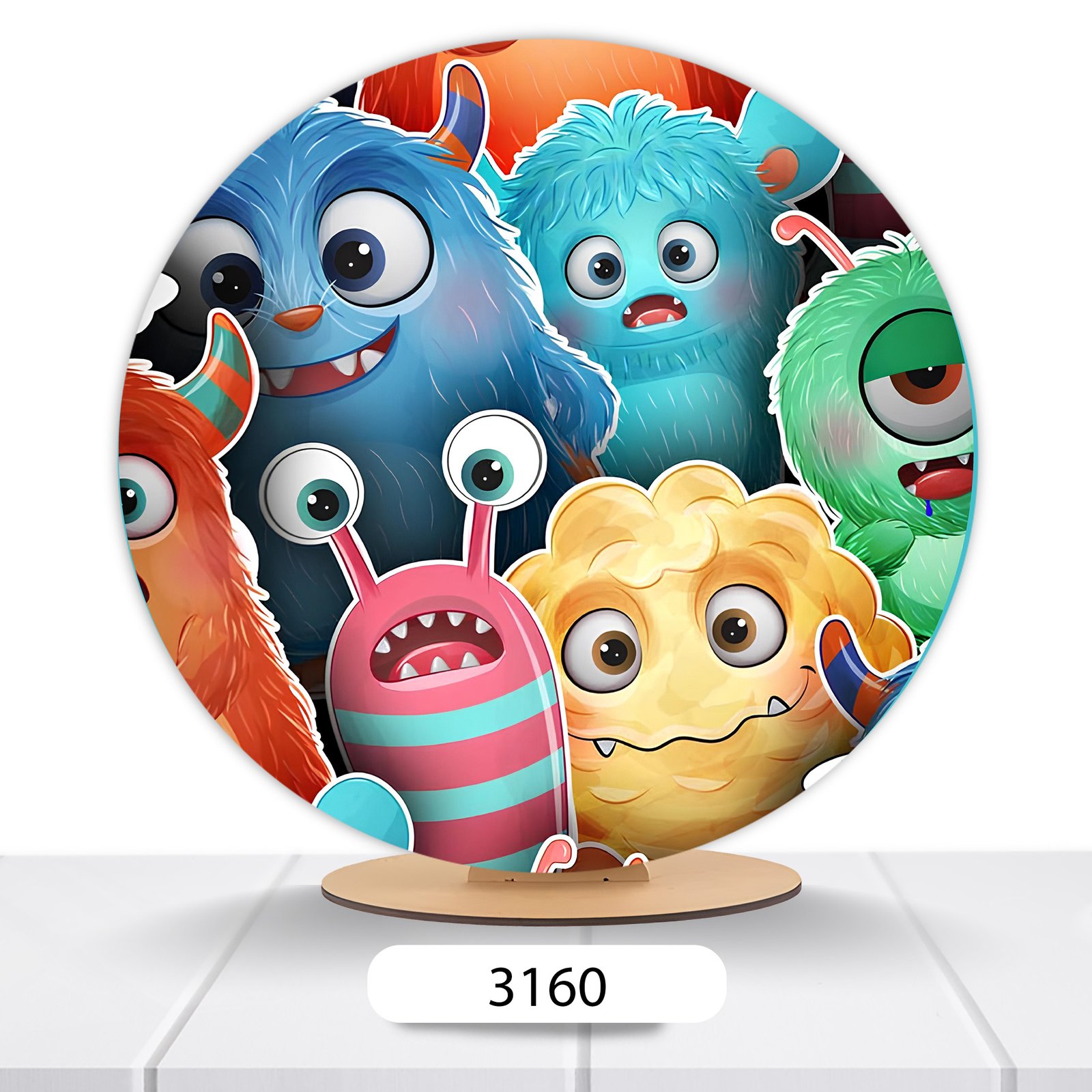 Painel Redondo My Singing Monster 50x50cm
