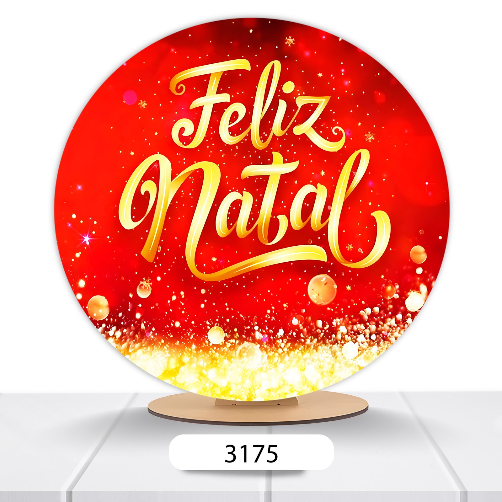 Painel Redondo Natal 50x50cm - Imagem 13