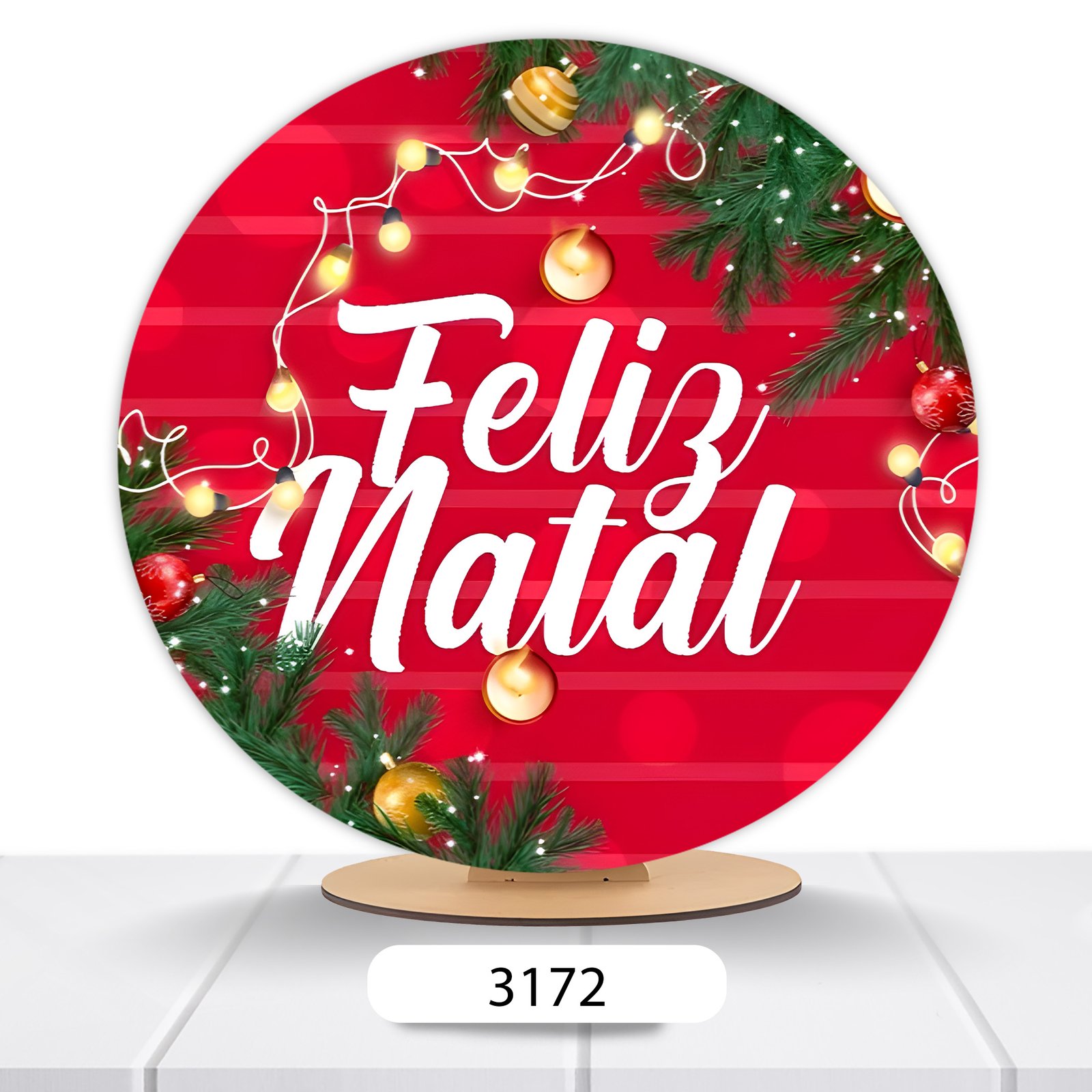 Painel Redondo Natal 50x50cm - Imagem 10