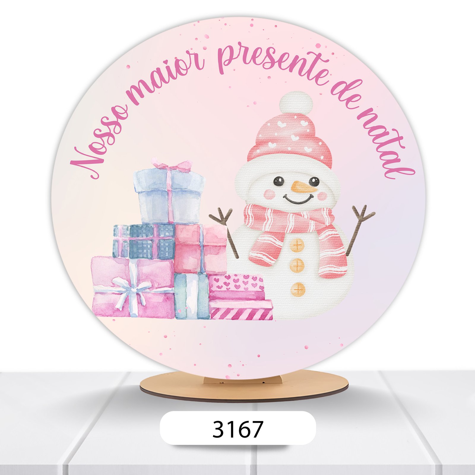 Painel Redondo Natal 50x50cm - Imagem 5