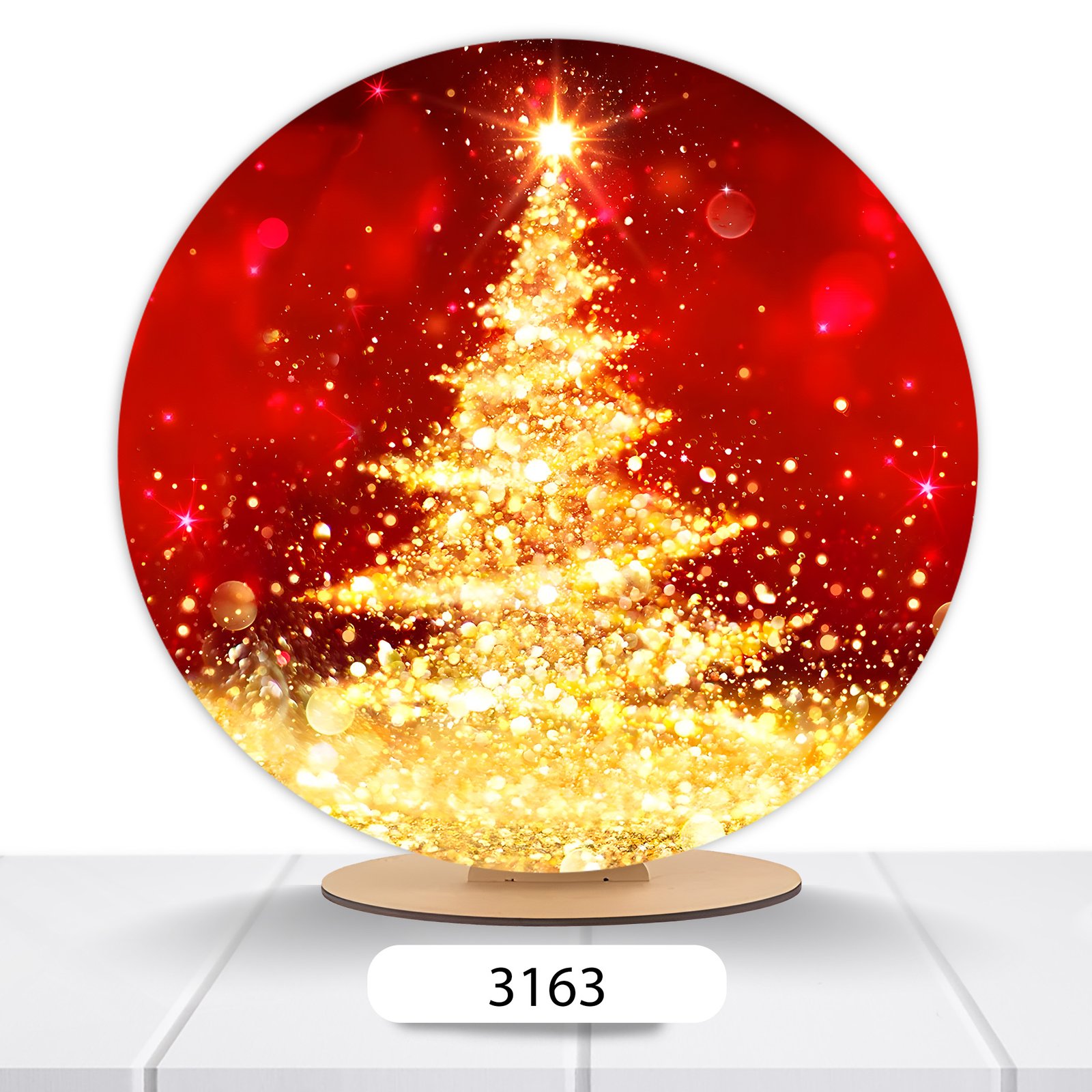Painel Redondo Natal 50x50cm