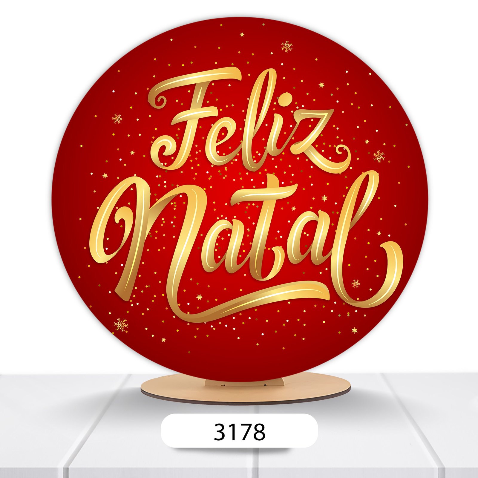 Painel Redondo Natal 50x50cm - Imagem 16