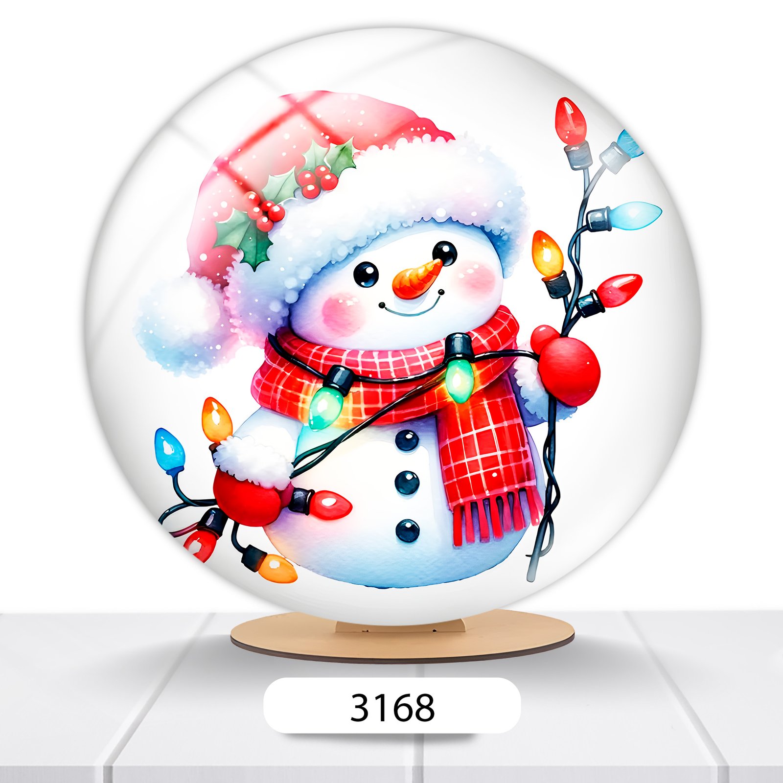 Painel Redondo Natal 50x50cm - Imagem 6