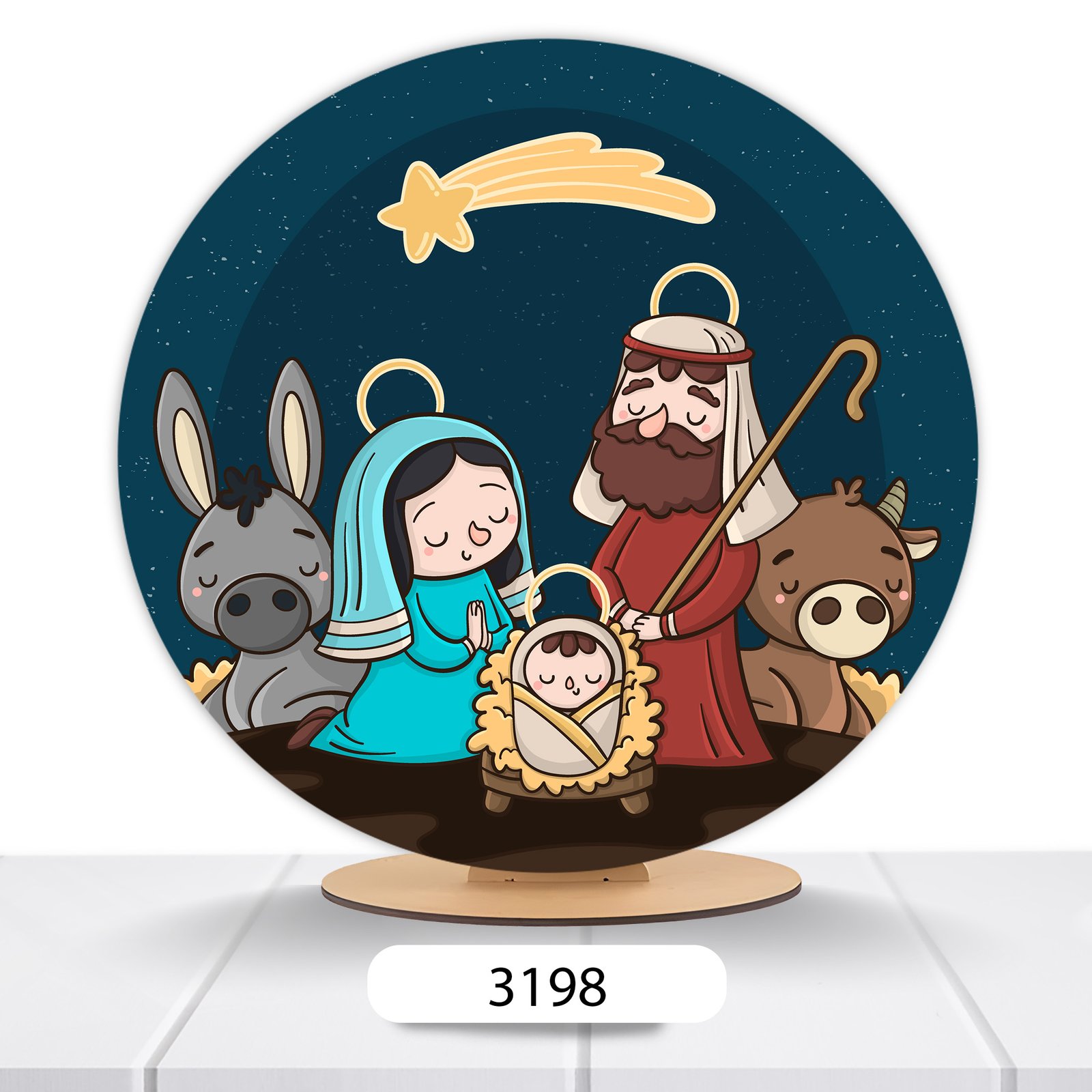 Painel Redondo Natal 50x50cm - Imagem 17