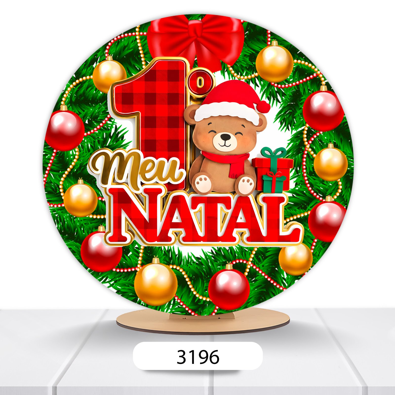 Painel Redondo Natal 50x50cm - Imagem 15