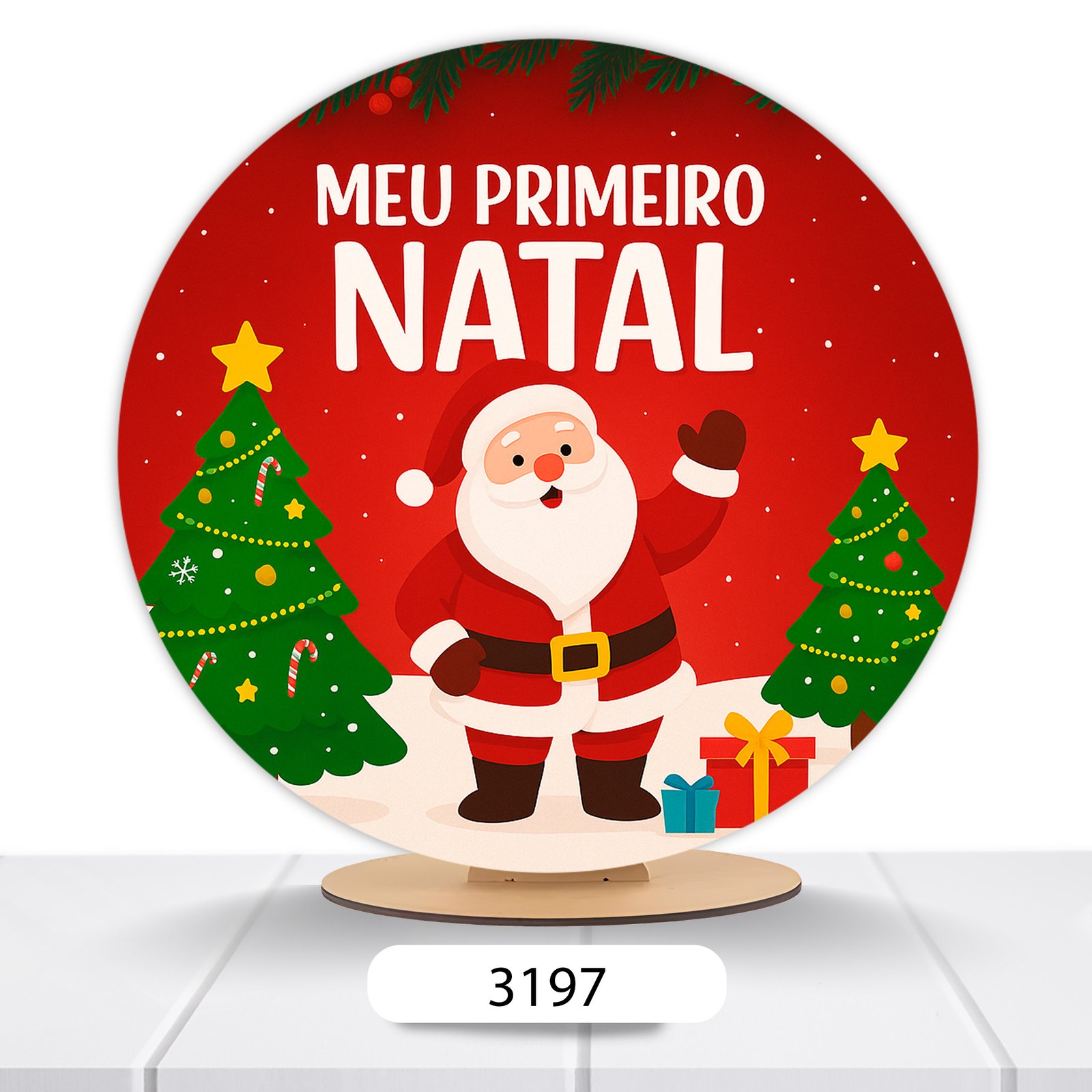 Painel Redondo Natal 50x50cm - Imagem 16