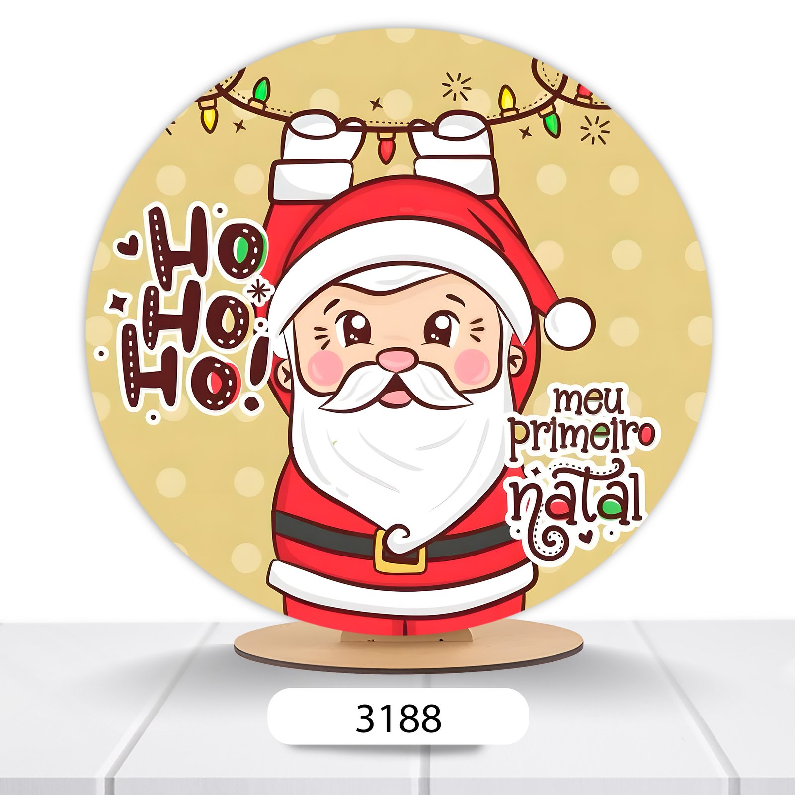 Painel Redondo Natal 50x50cm - Imagem 7