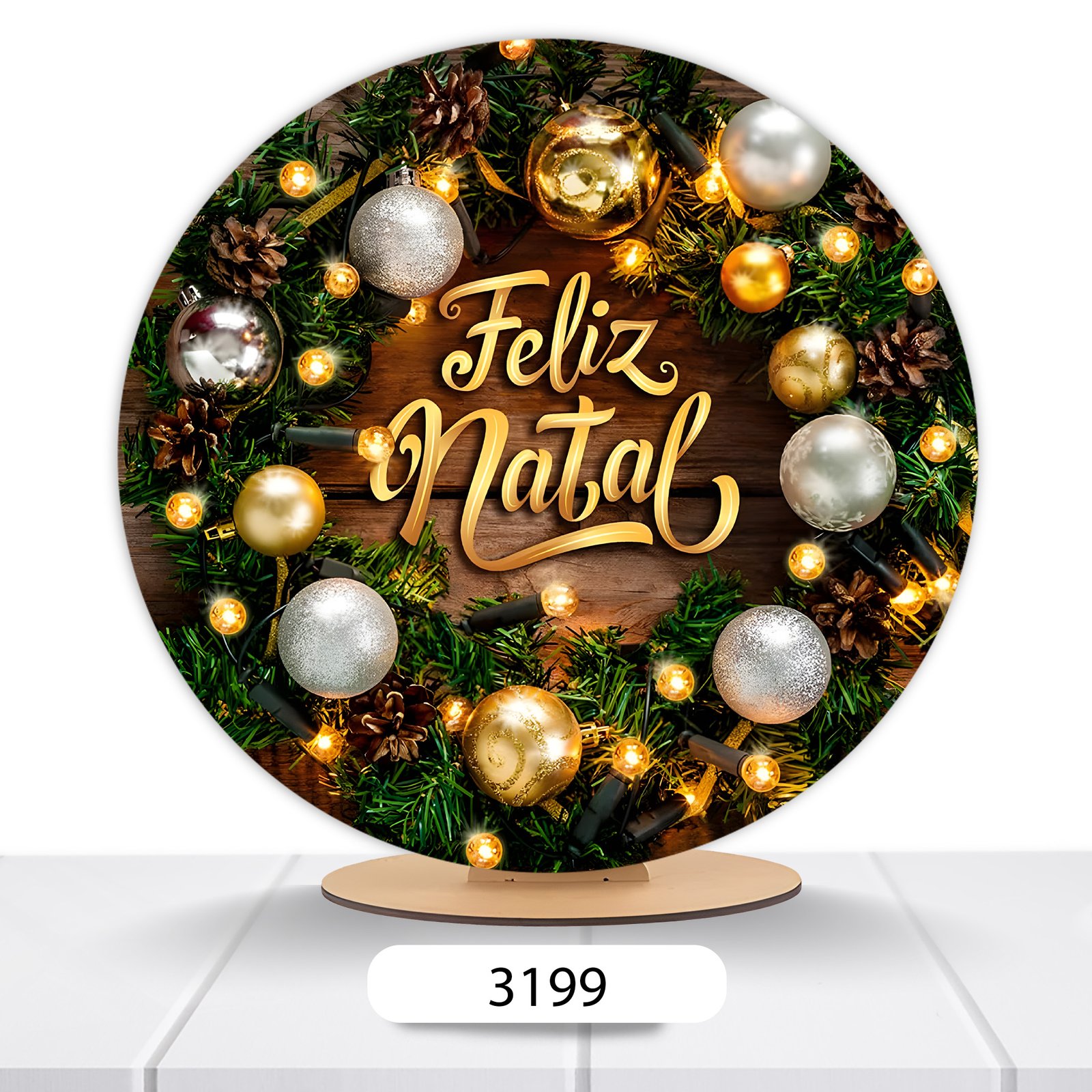 Painel Redondo Natal 50x50cm - Imagem 18