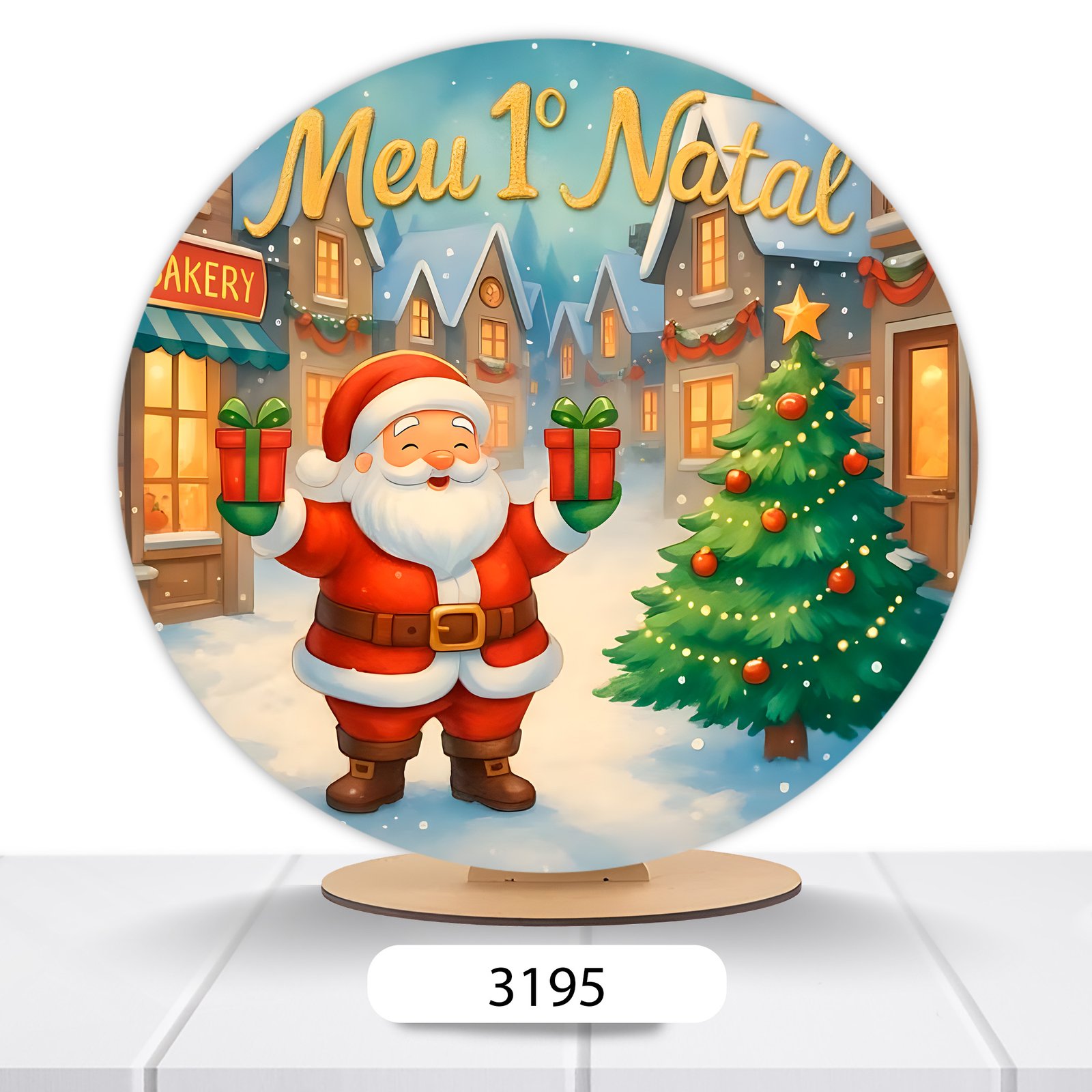 Painel Redondo Natal 50x50cm - Imagem 14
