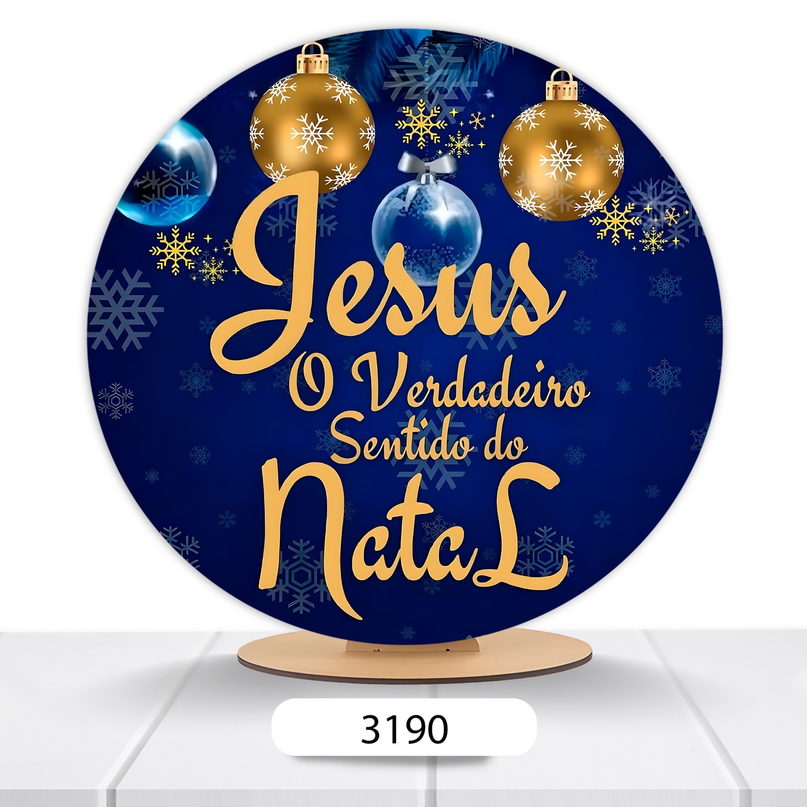 Painel Redondo Natal 50x50cm - Imagem 9