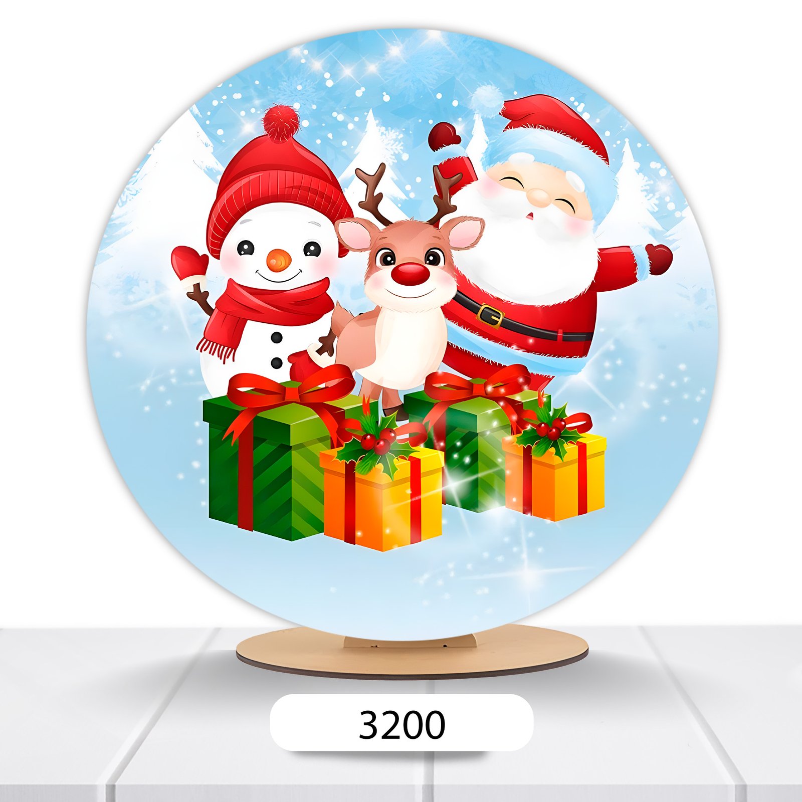 Painel Redondo Natal 50x50cm - Imagem 19
