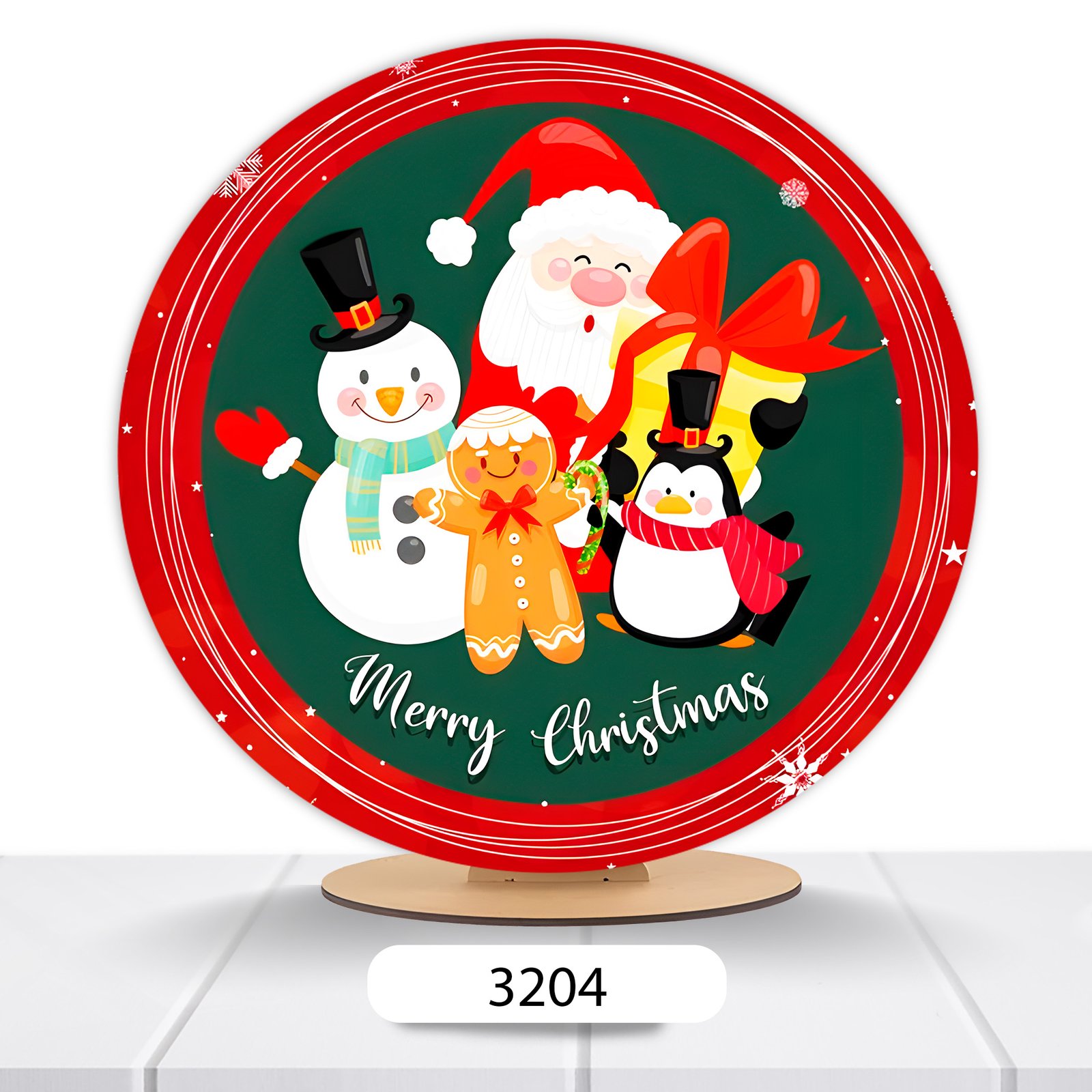 Painel Redondo Natal 50x50cm - Imagem 4