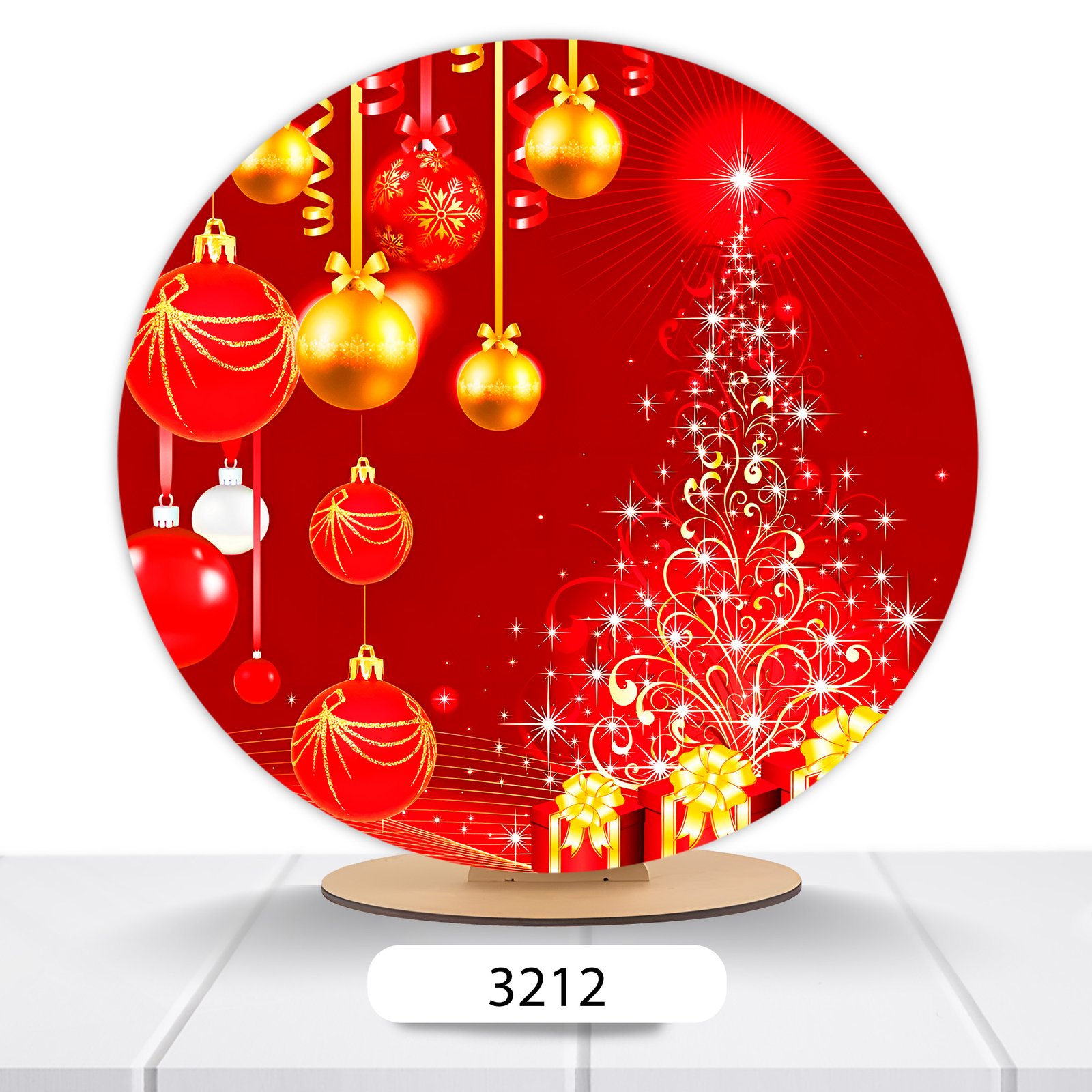 Painel Redondo Natal 50x50cm - Imagem 12