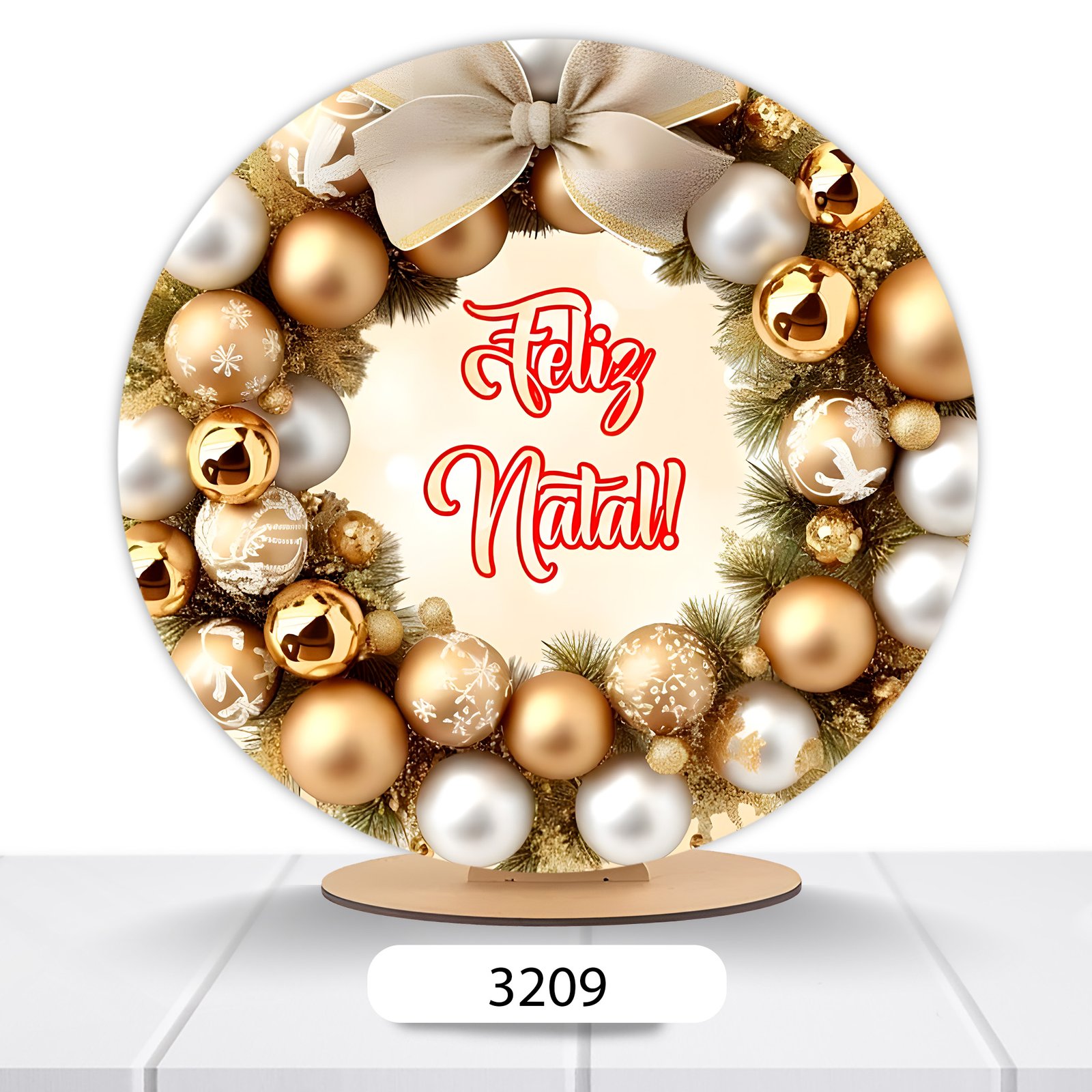 Painel Redondo Natal 50x50cm - Imagem 9