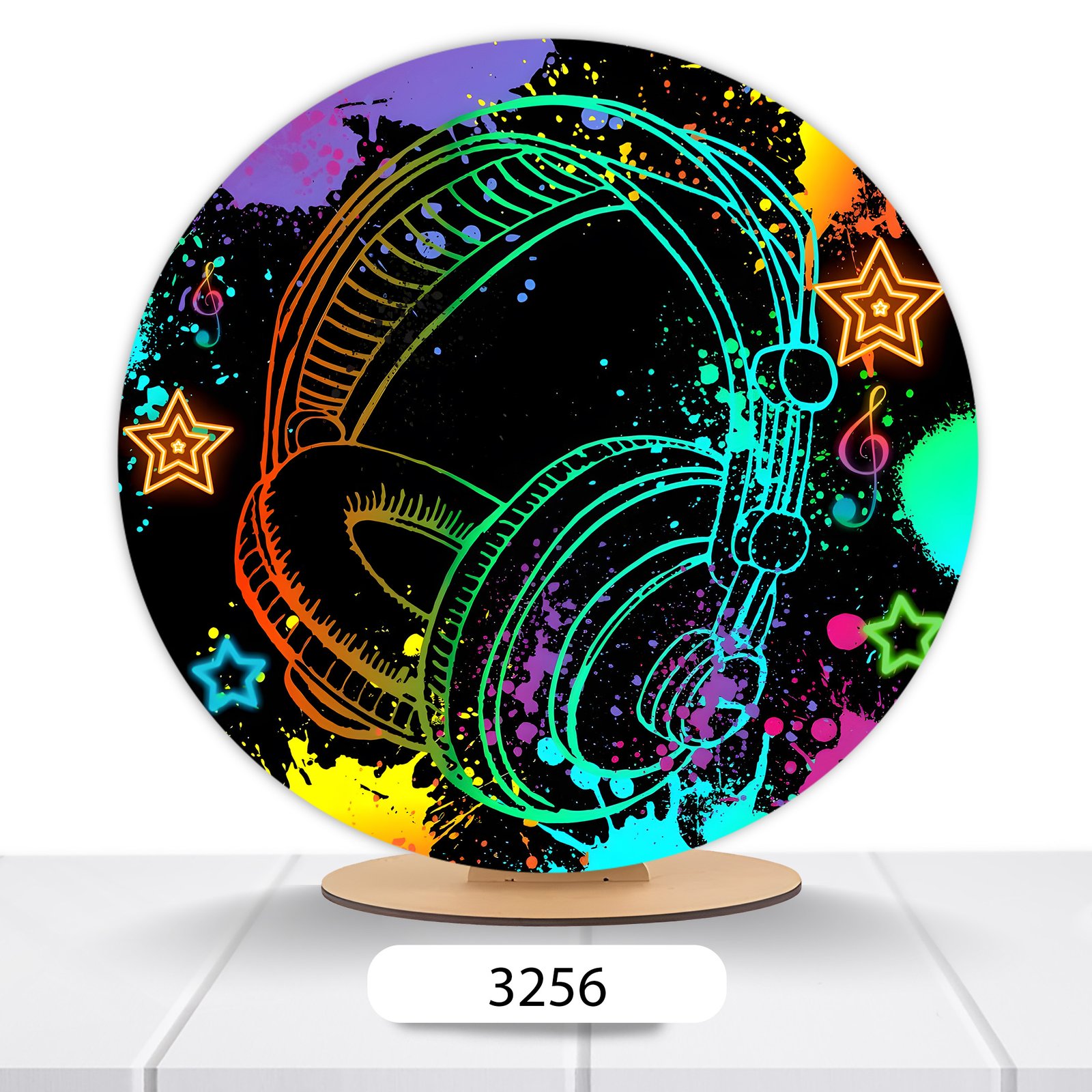 Painel Redondo Neon 50x50cm