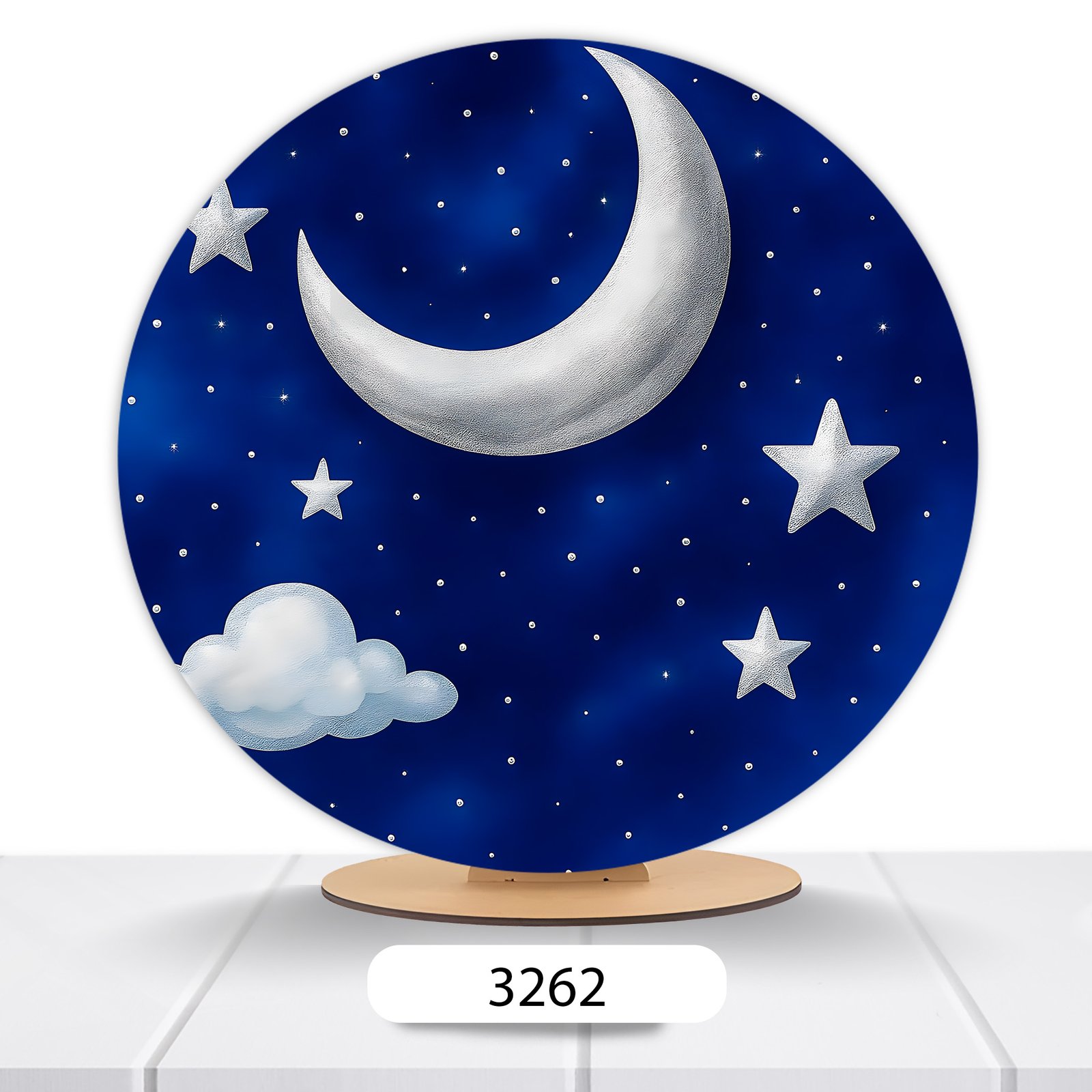 Painel Redondo Noite/Estrela 50x50cm - Imagem 2