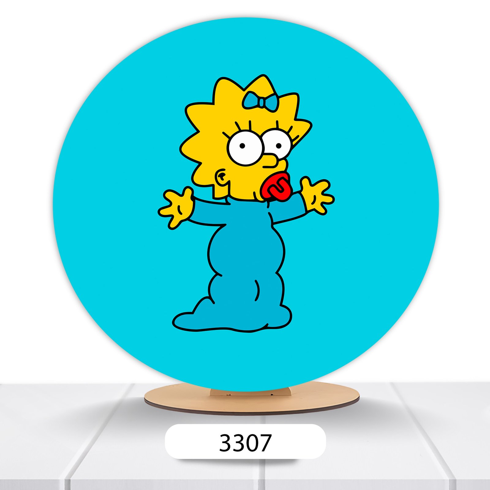 Painel Redondo Os Simpsons 50x50cm - Imagem 5