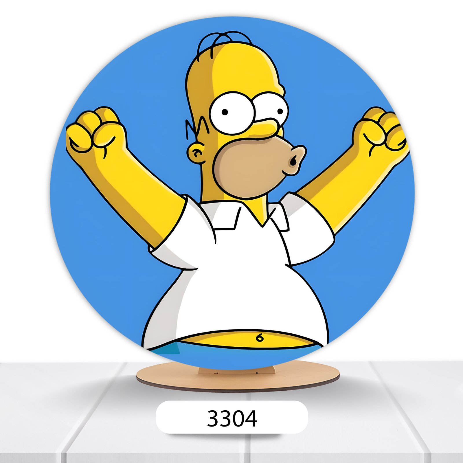 Painel Redondo Os Simpsons 50x50cm - Imagem 2
