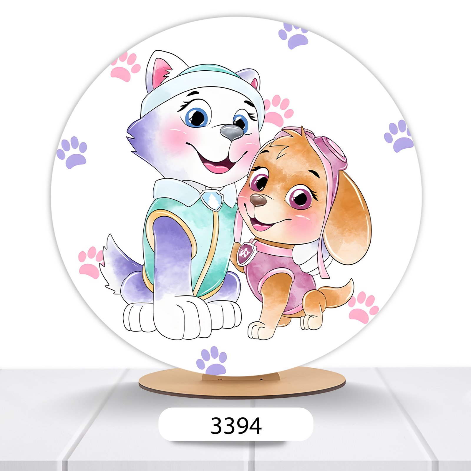 Painel Redondo Patrulha Canina 50x50cm - Imagem 11