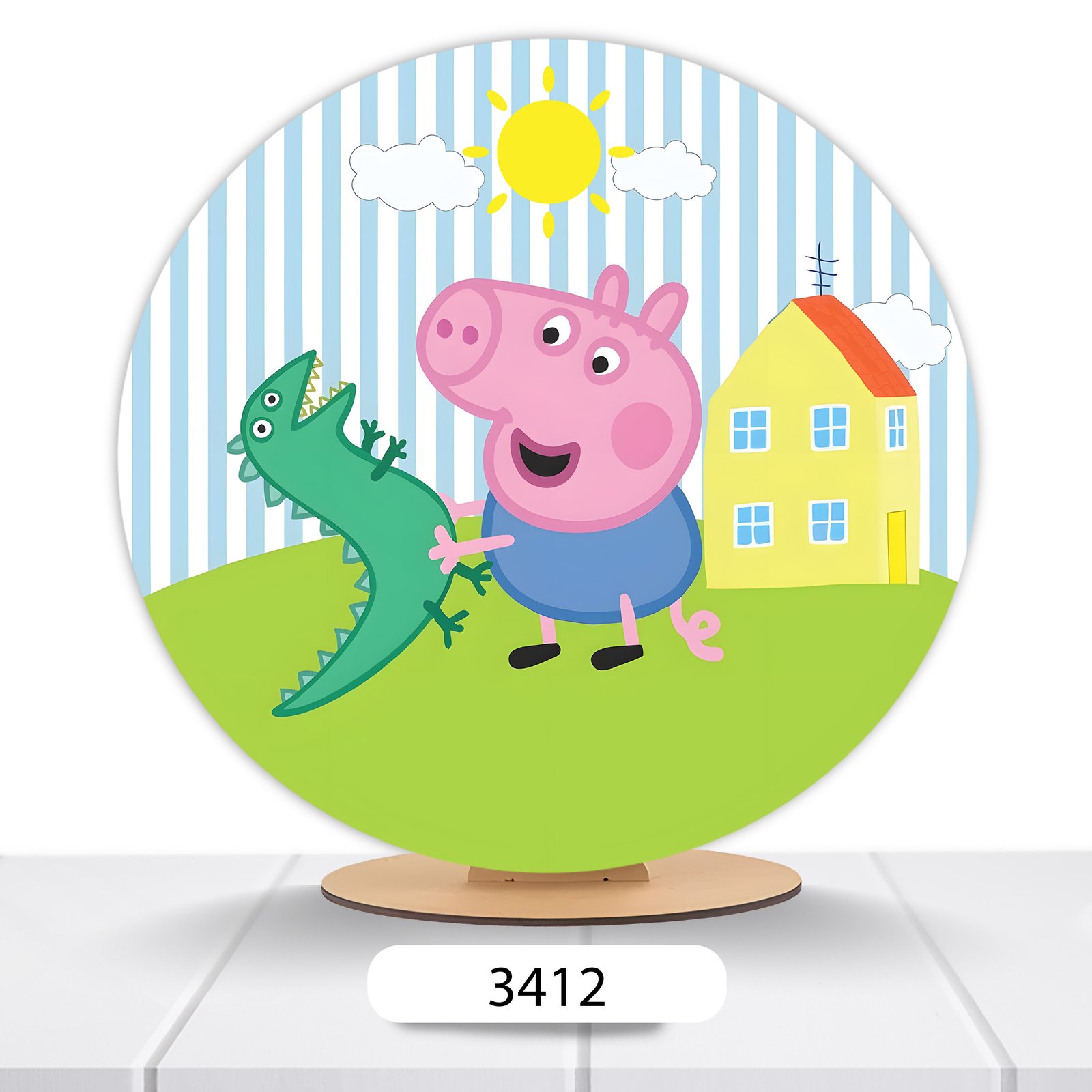 Painel Redondo Peppa Pig 50x50cm - Imagem 14