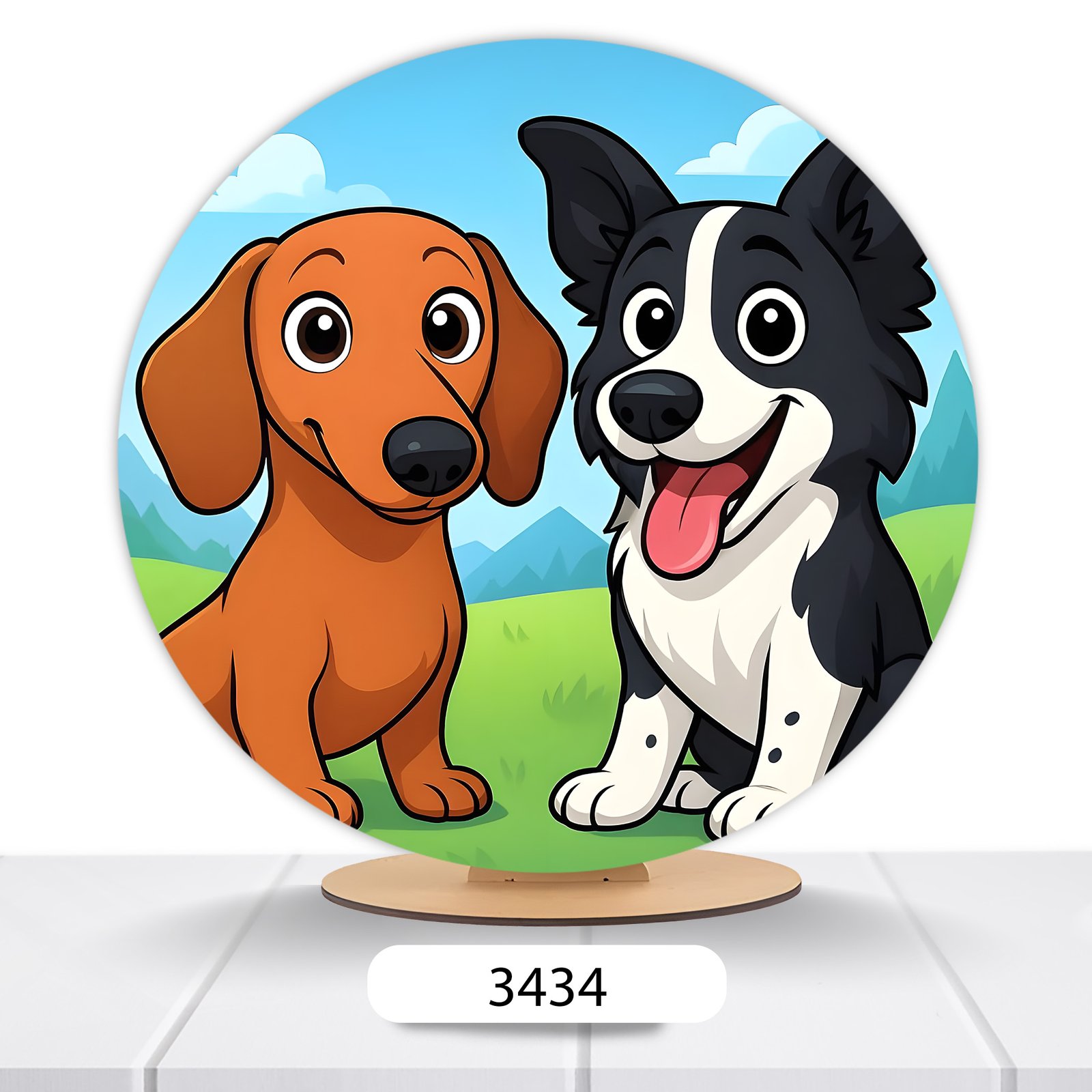 Painel Redondo Pets 50x50cm