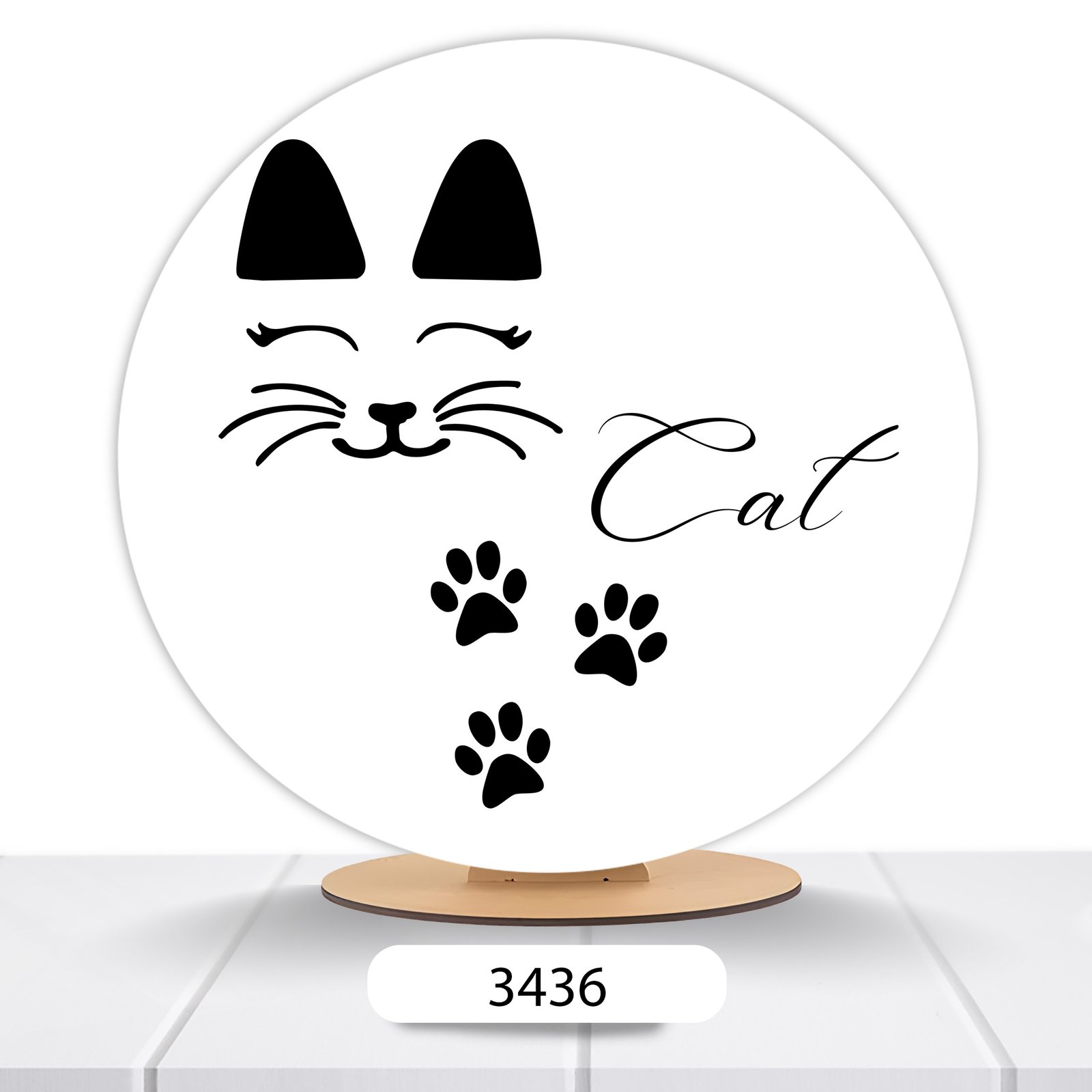 Painel Redondo Pets 50x50cm - Imagem 3