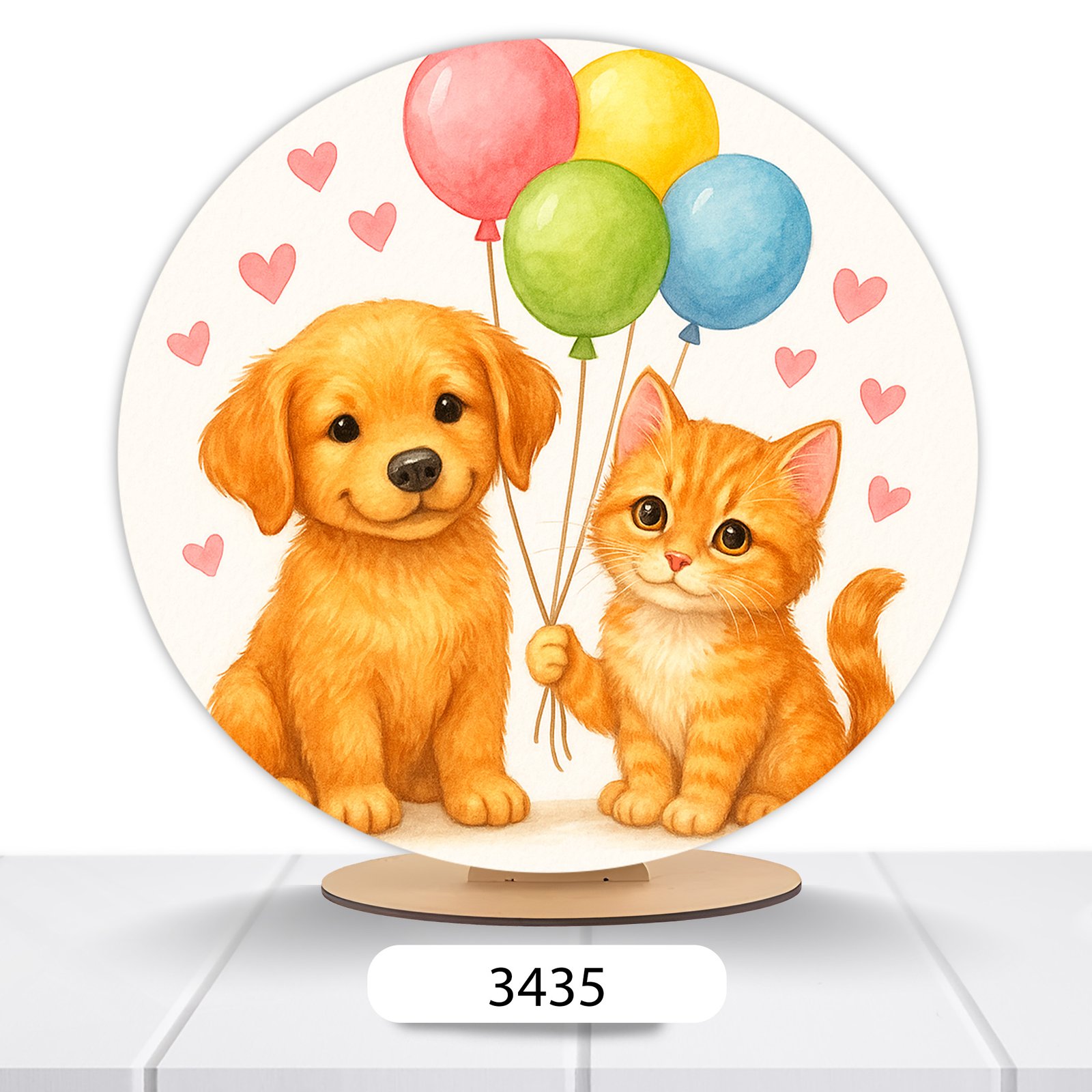 Painel Redondo Pets 50x50cm - Imagem 2