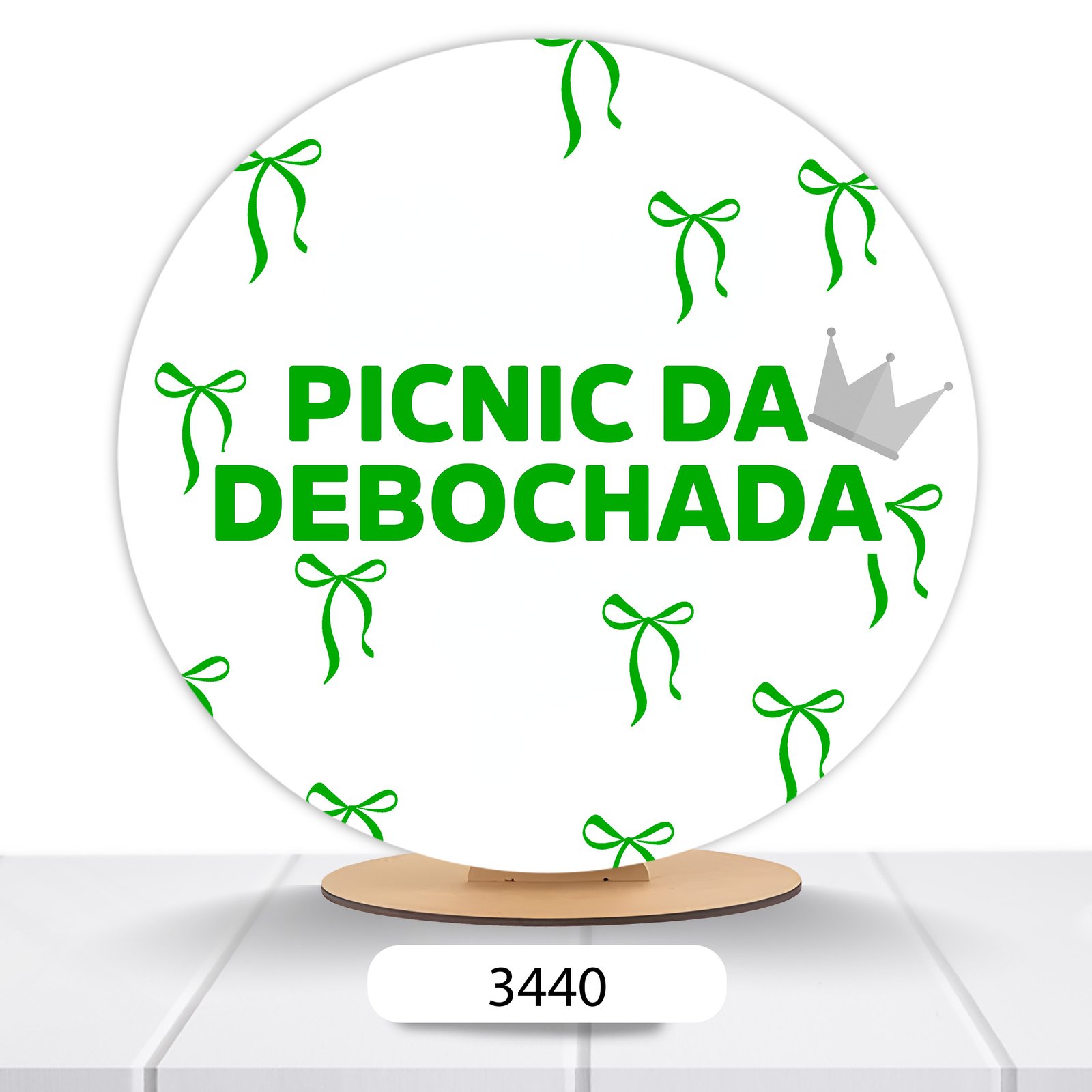 Painel Redondo Picnic 50x50cm