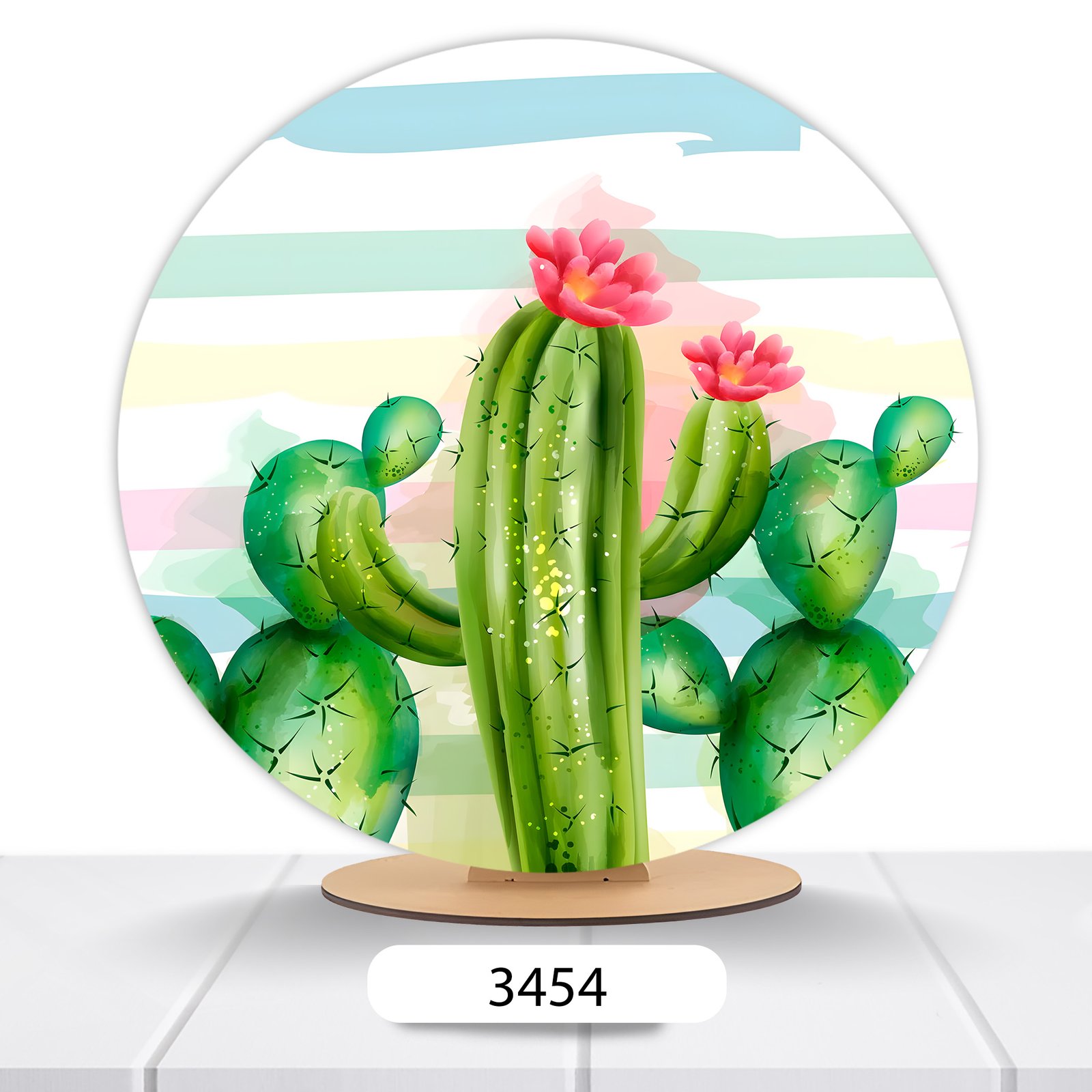 Painel Redondo Plantas 50x50cm - Imagem 2