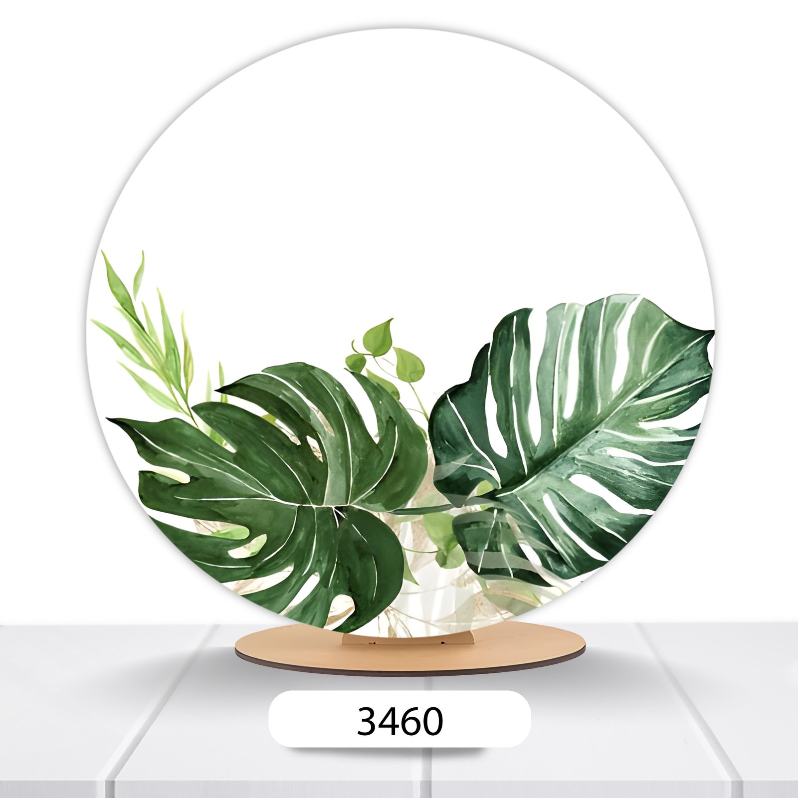 Painel Redondo Plantas 50x50cm - Imagem 8