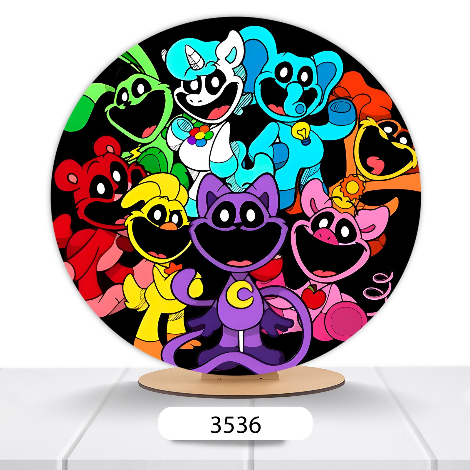Painel Redondo Poppy Play Time 50x50cm