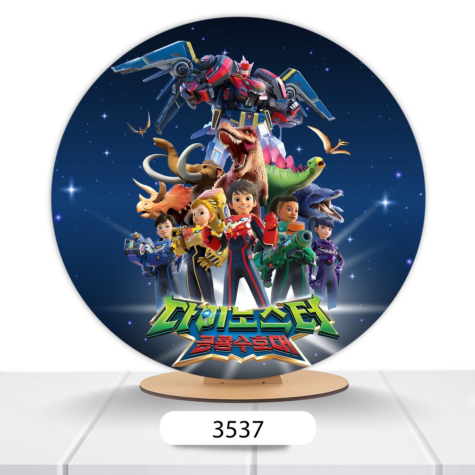Painel Redondo Power Rangers 50x50cm