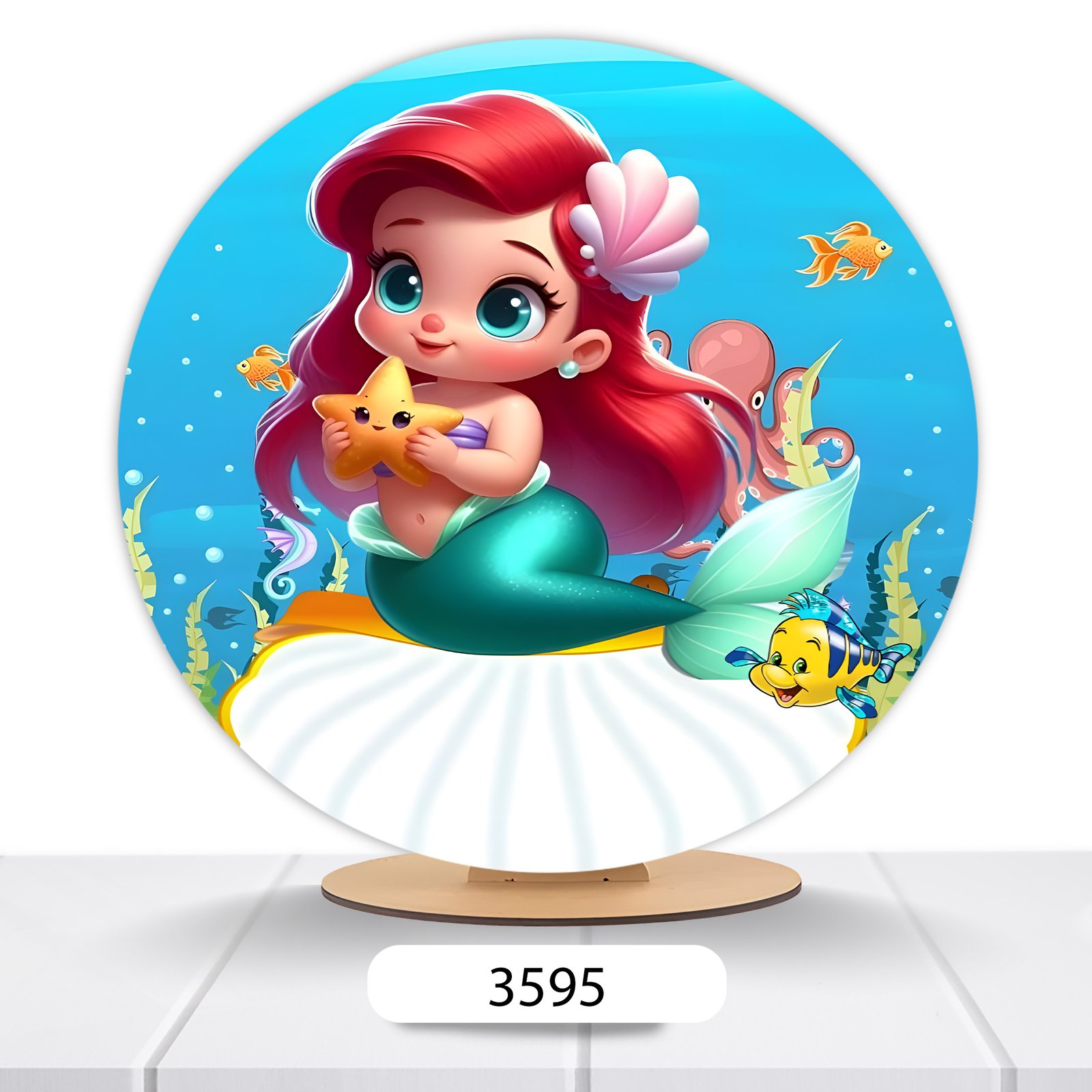 Painel Redondo Ariel 50x50cm - Imagem 2
