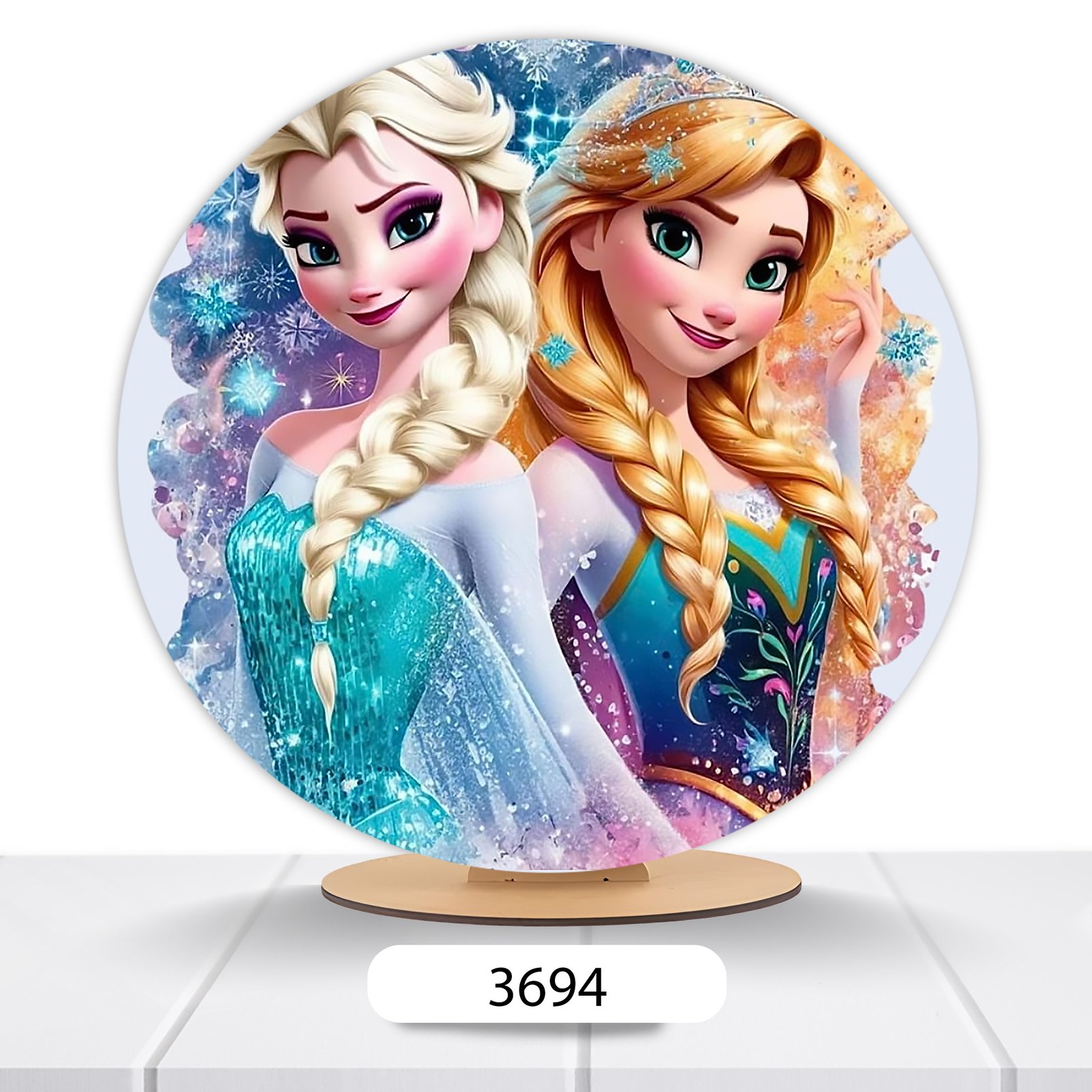 Painel Redondo Frozen 50x50cm - Imagem 6