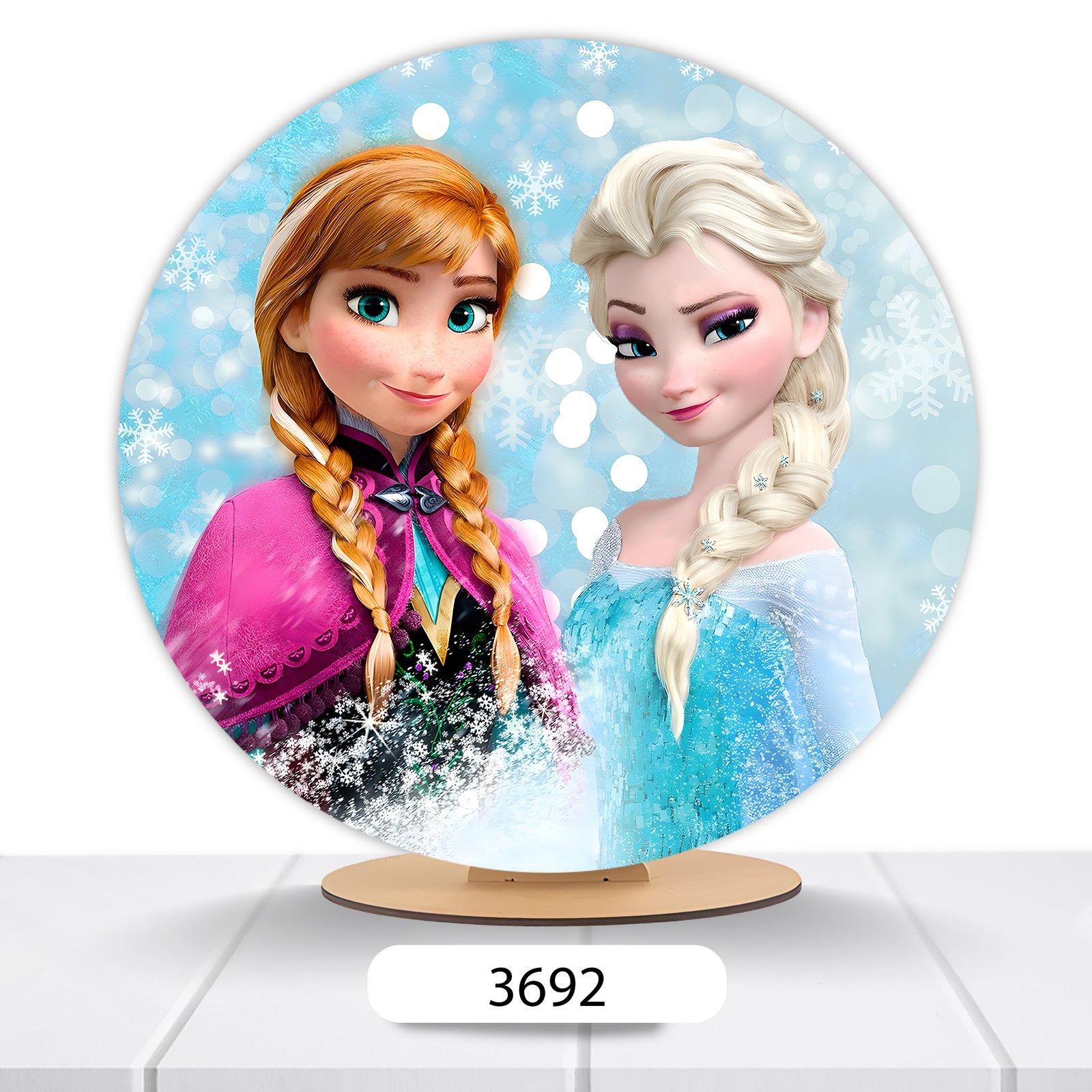 Painel Redondo Frozen 50x50cm - Imagem 4