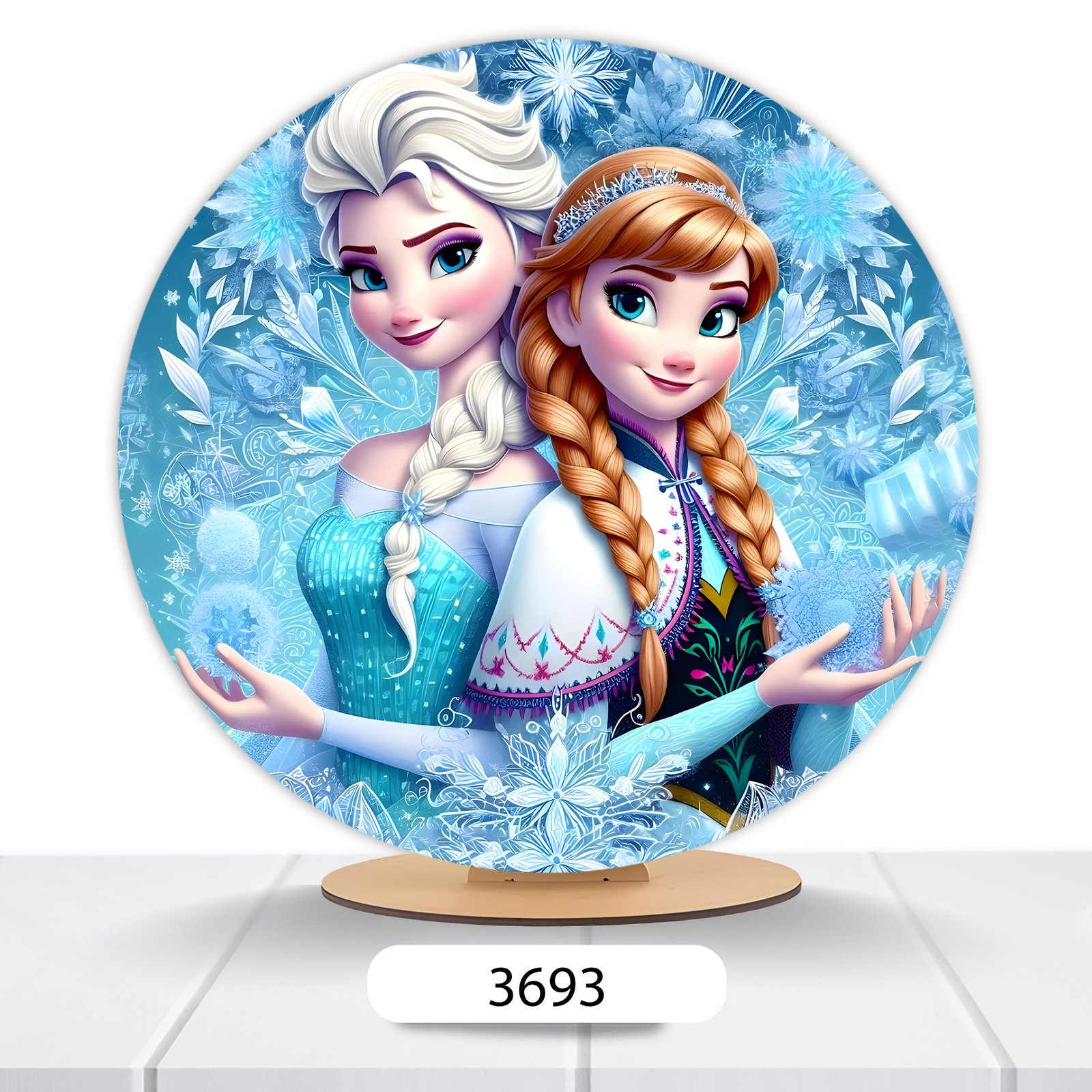 Painel Redondo Frozen 50x50cm - Imagem 5