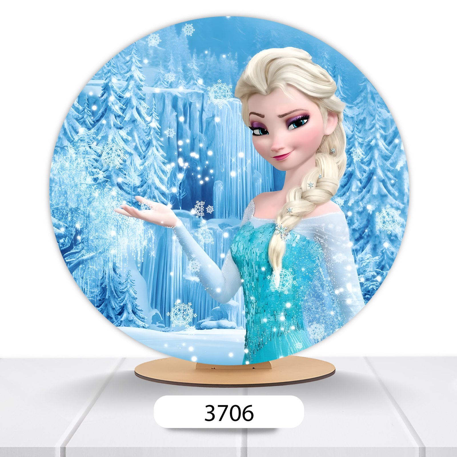 Painel Redondo Frozen 50x50cm - Imagem 18