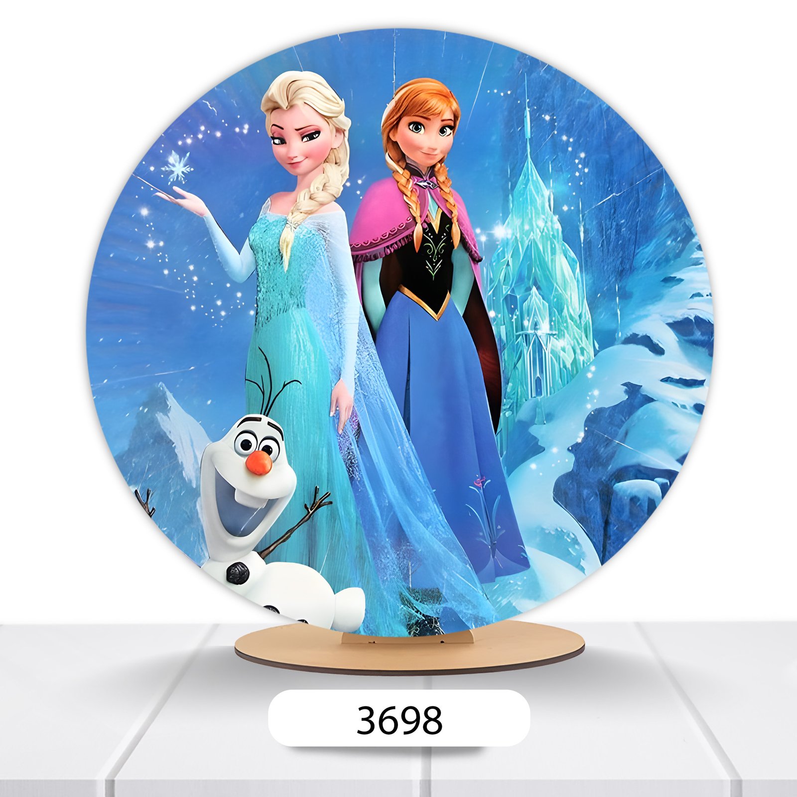 Painel Redondo Frozen 50x50cm - Imagem 10