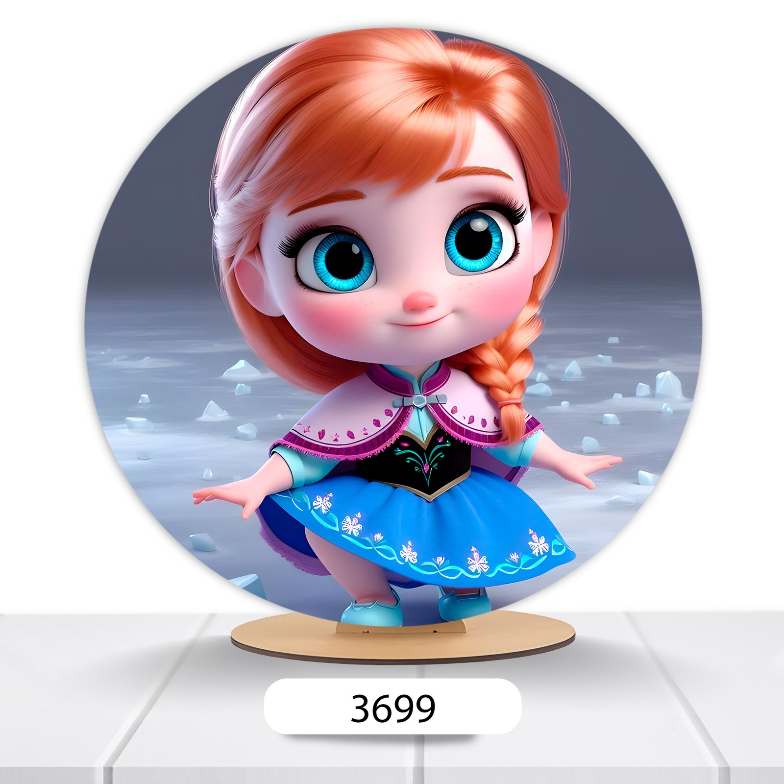 Painel Redondo Frozen 50x50cm - Imagem 11