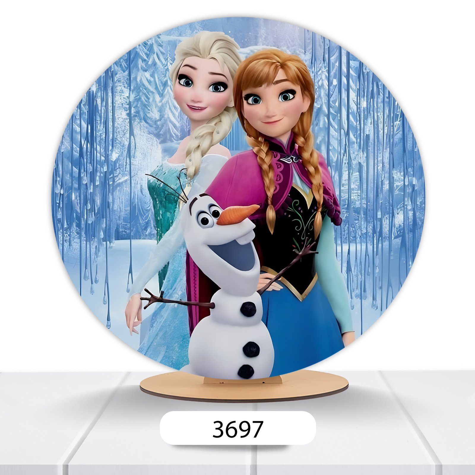 Painel Redondo Frozen 50x50cm - Imagem 9