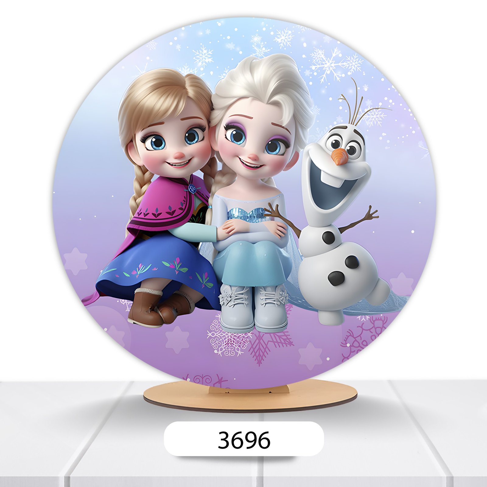 Painel Redondo Frozen 50x50cm - Imagem 8
