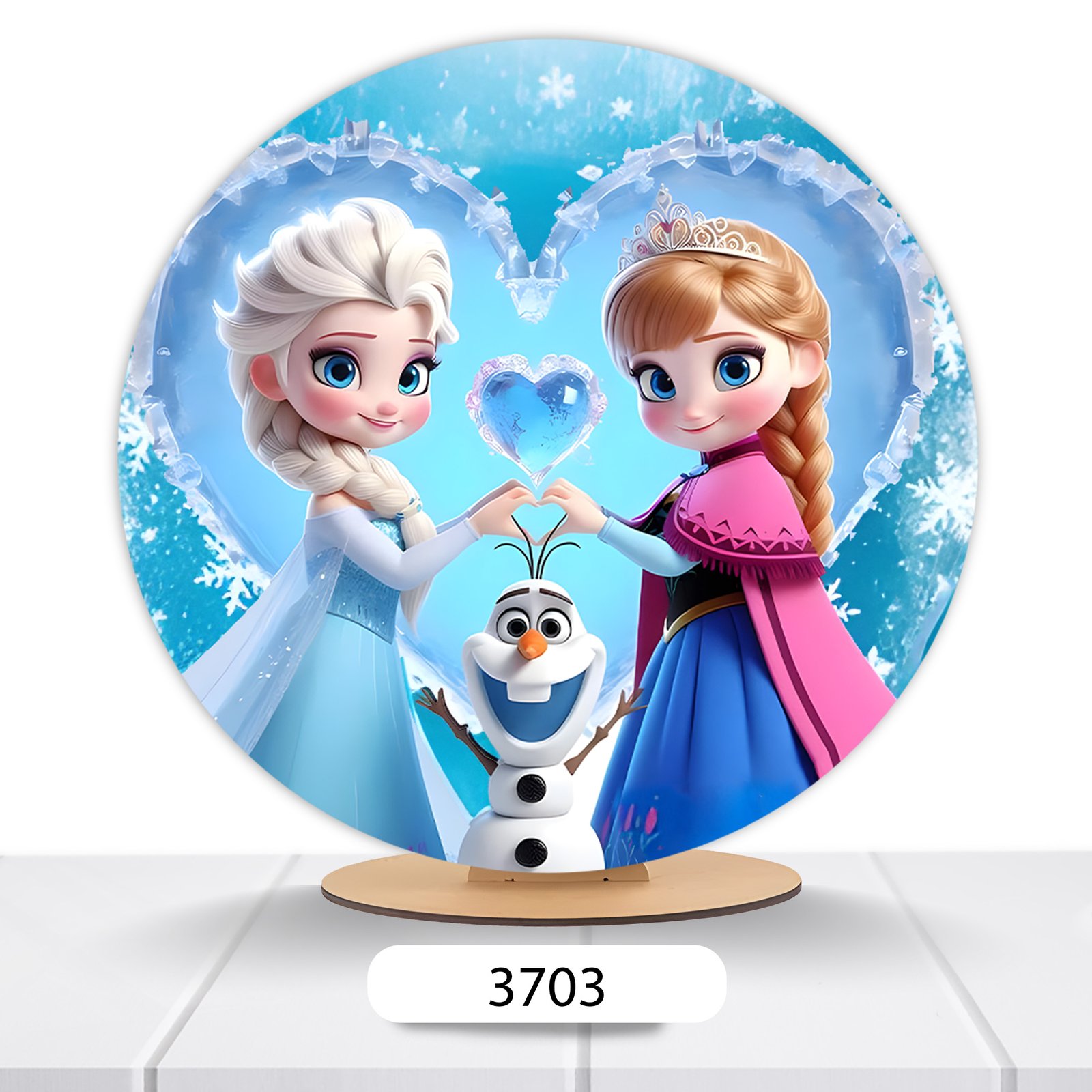 Painel Redondo Frozen 50x50cm - Imagem 15