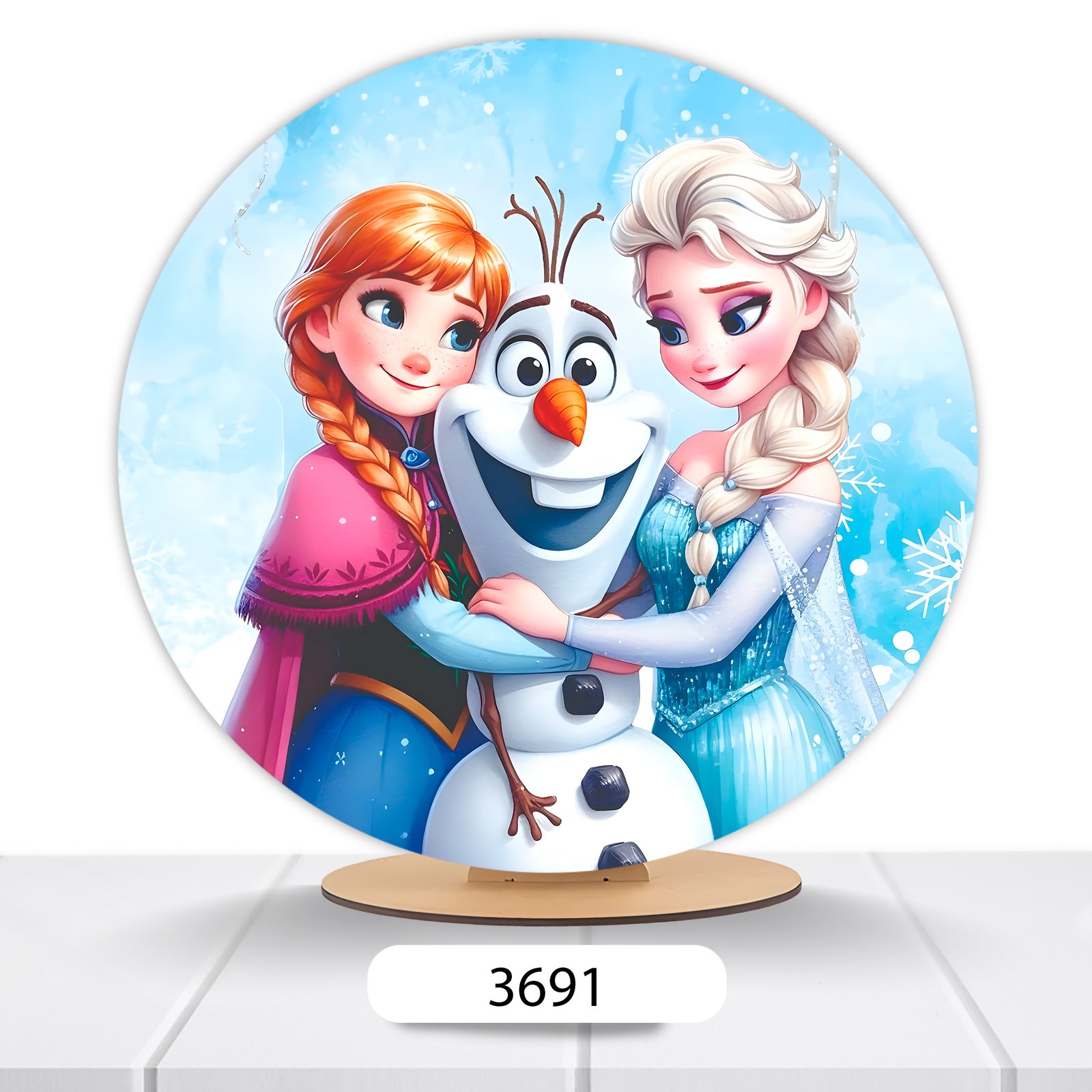 Painel Redondo Frozen 50x50cm - Imagem 3