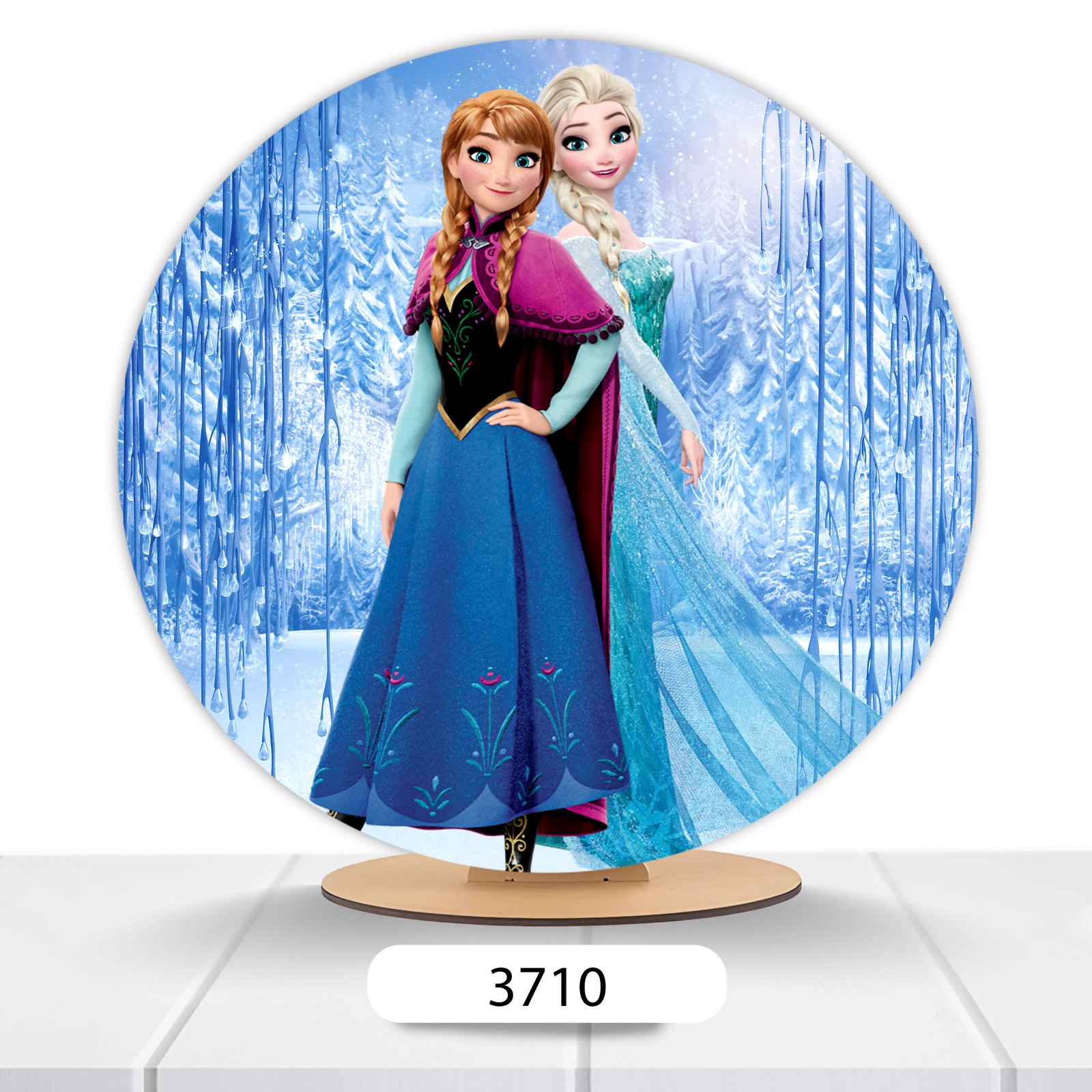 Painel Redondo Frozen 50x50cm - Imagem 3