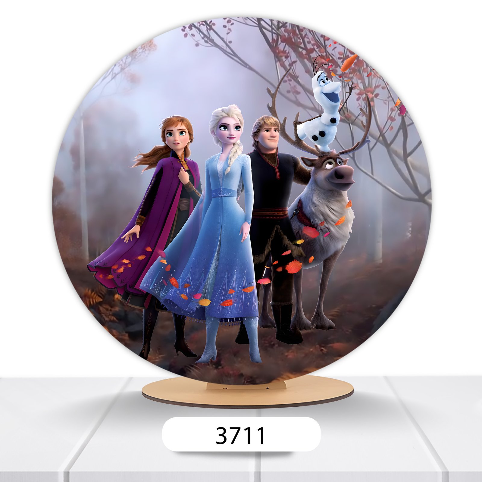 Painel Redondo Frozen 50x50cm - Imagem 4