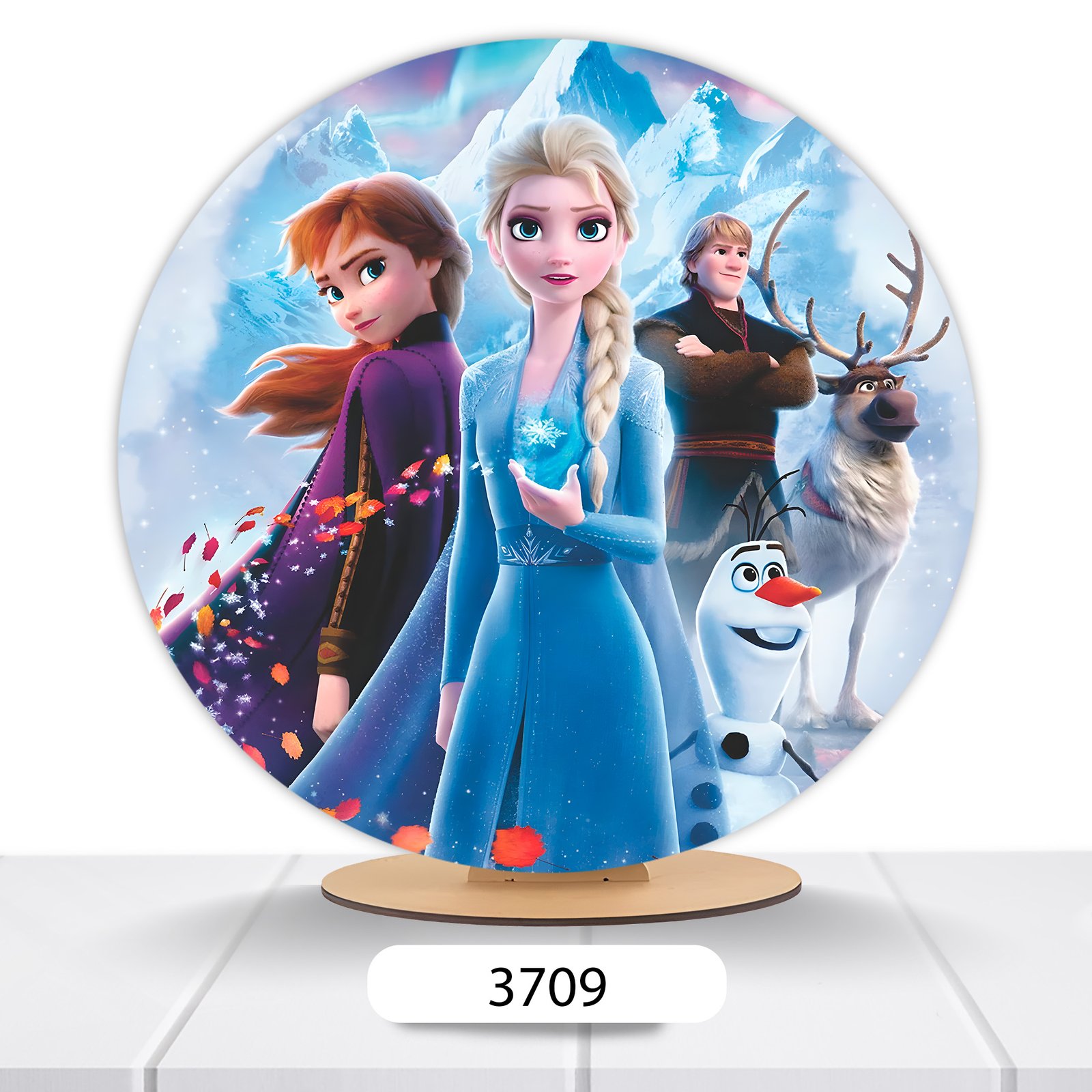 Painel Redondo Frozen 50x50cm - Imagem 2