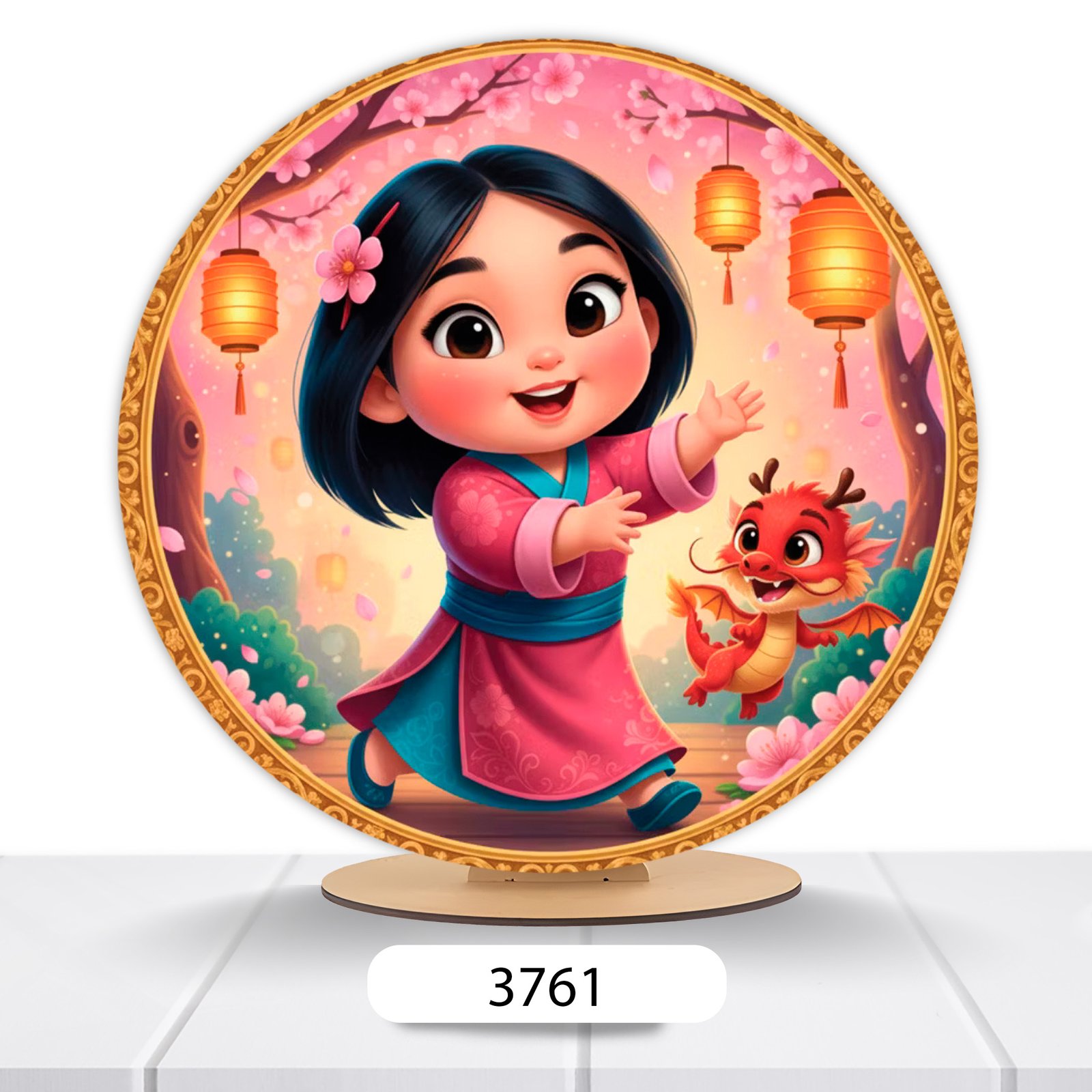 Painel Redondo Mulan 50x50cm - Imagem 2