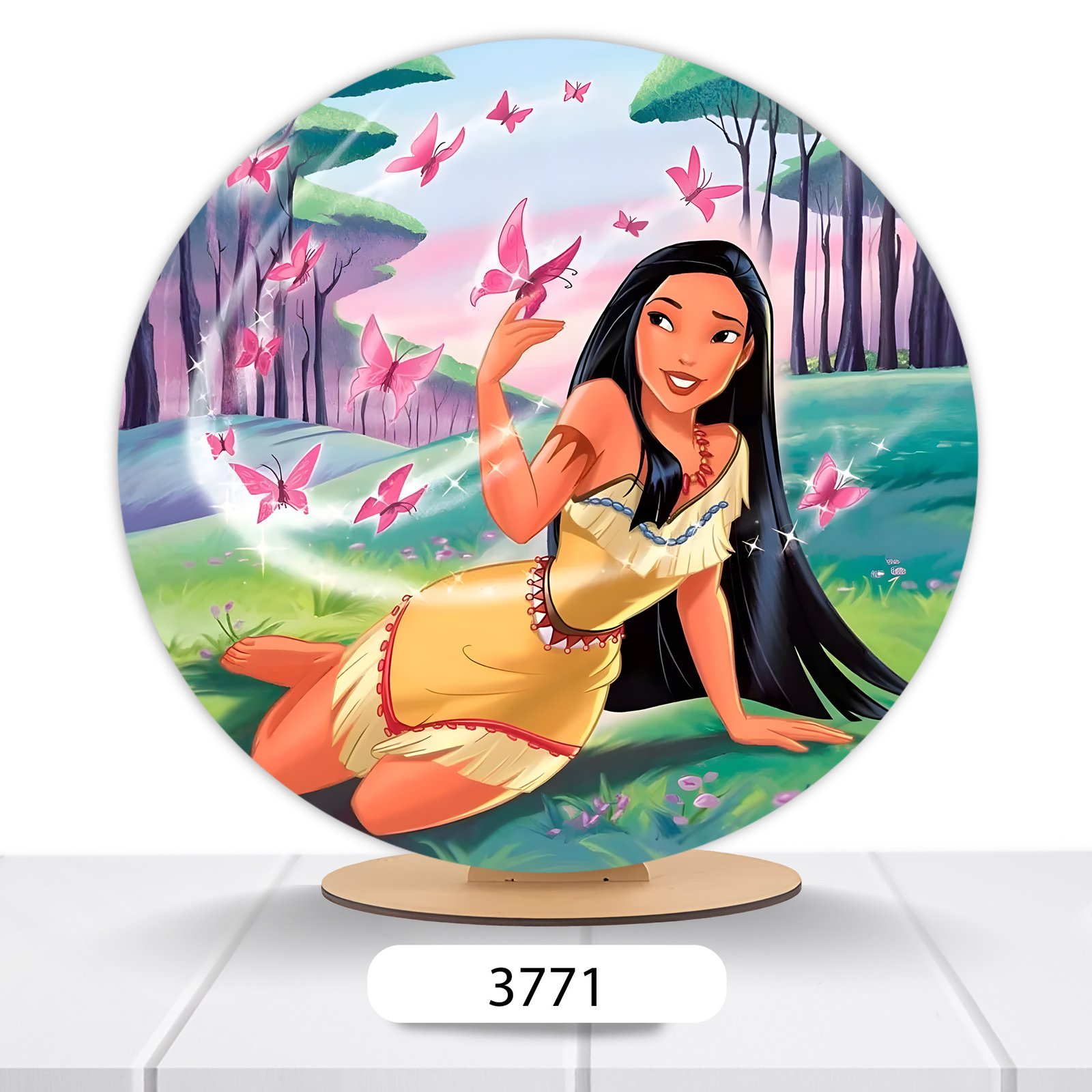 Painel Redondo Pocahontas 50x50cm - Imagem 5