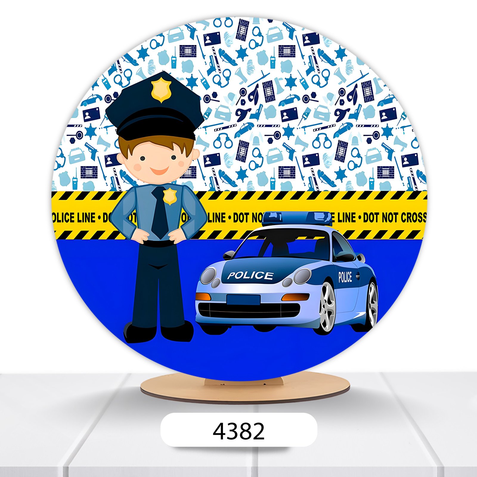 Painel Redondo Policial 50x50cm - Imagem 13